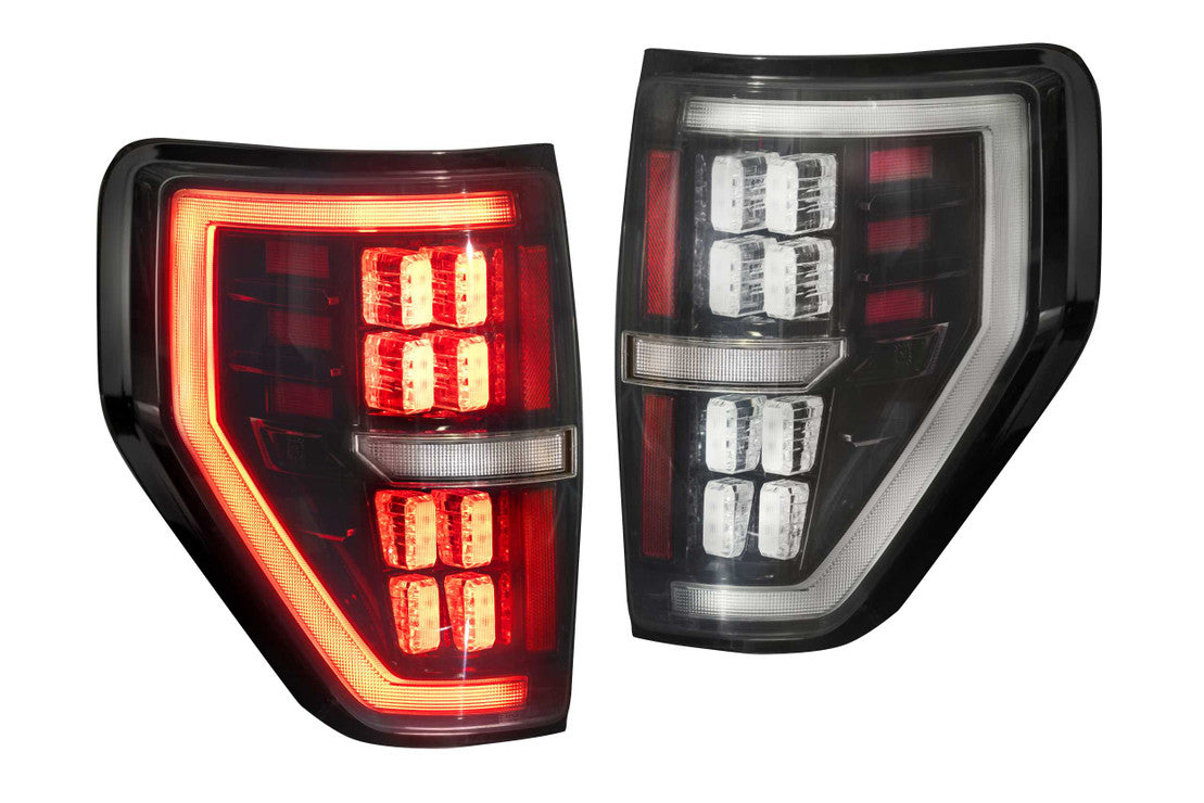 MORIMOTO XB LED TAIL LIGHTS - Ford F-150 and Gen 1 Raptor (09-14): Red  LF720 & Smoked LF721