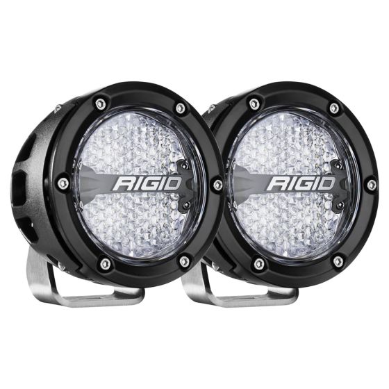 Rigid Industries 360-Series RGBW 4 Inch Spot Optic with RGBW Backlight Pods - 36400 36401 36402
