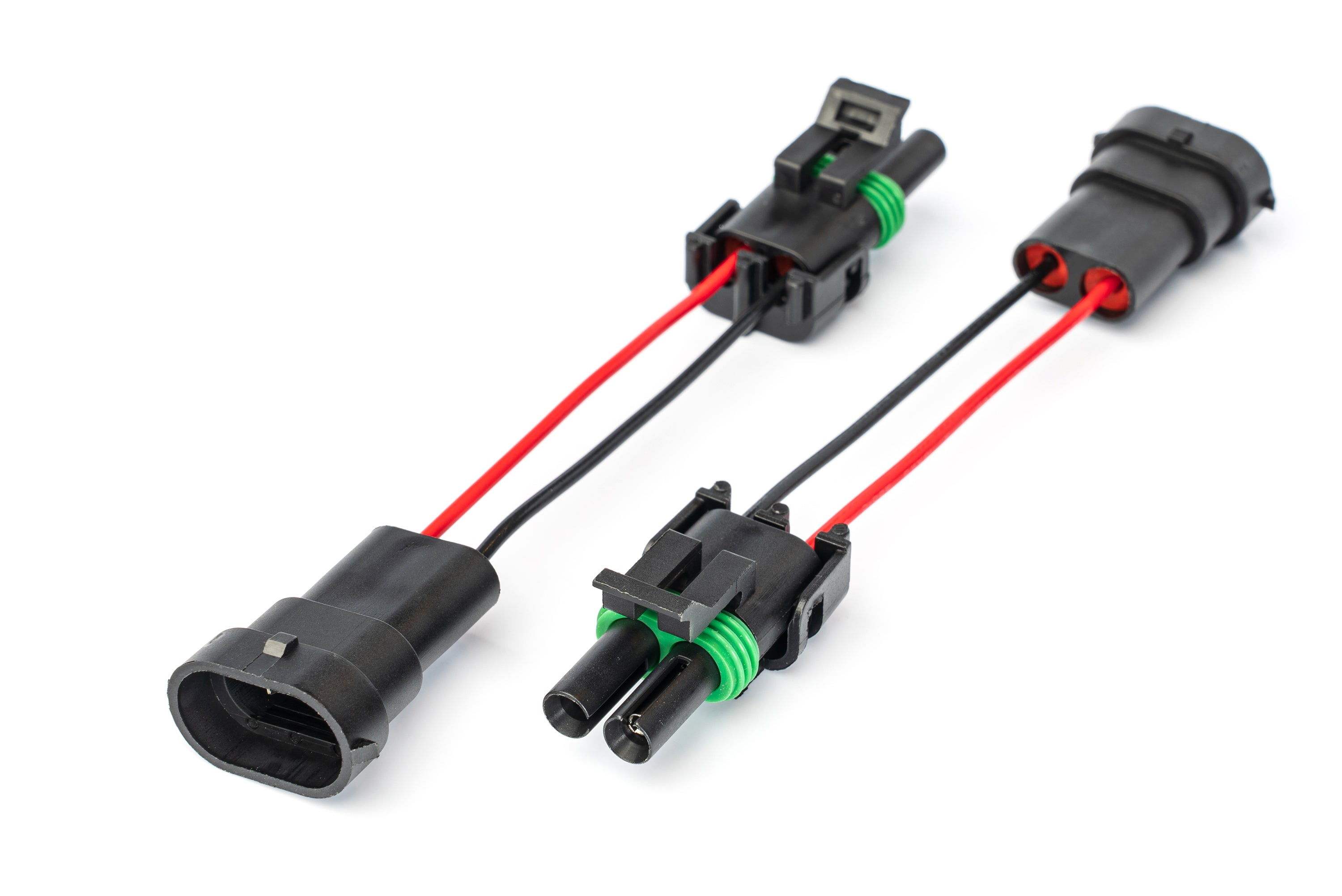 2 Pole WP Connector Adapters to H11 FACTORY FOG Connector (Pair) (Bronco & Others)