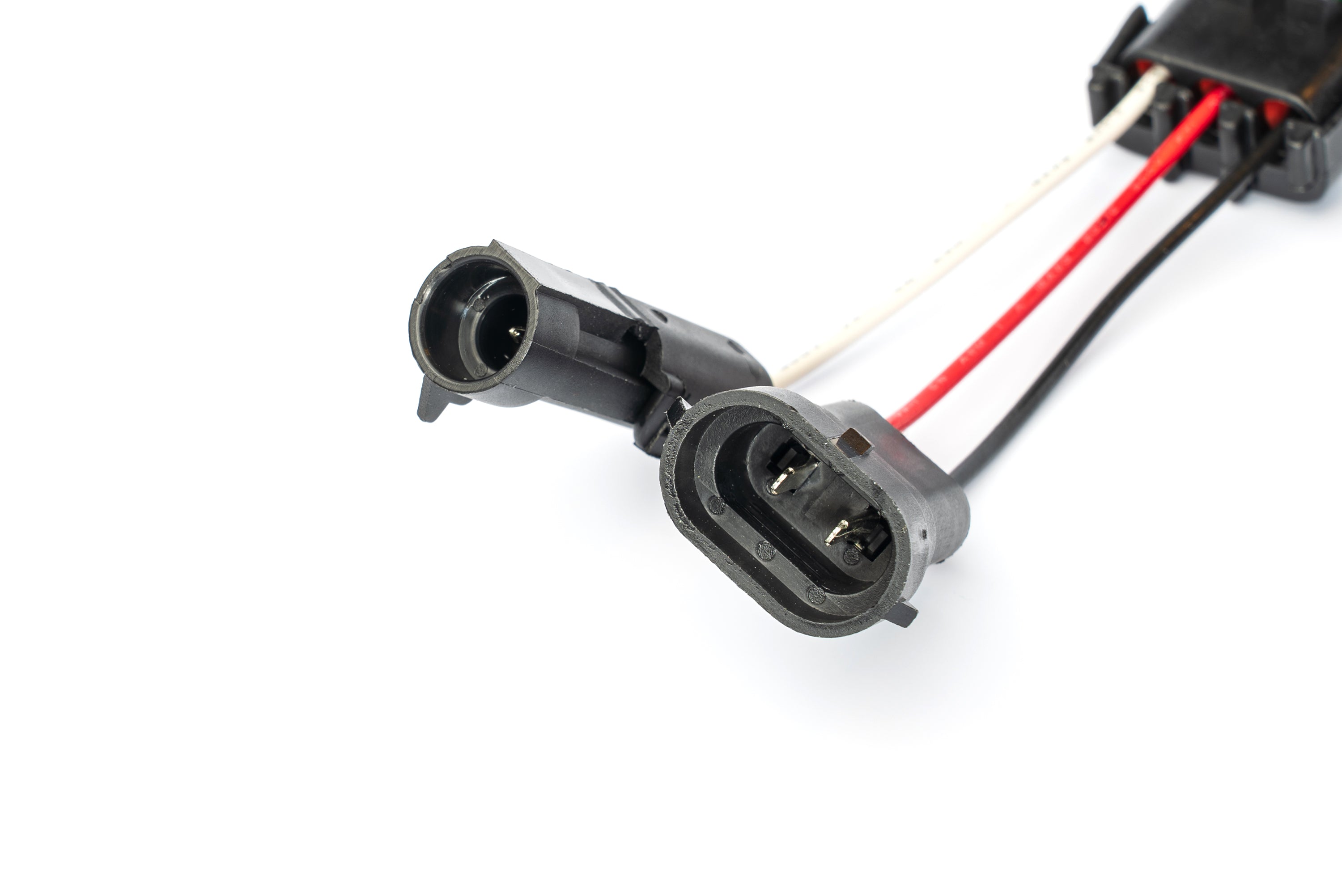 3 Pole WP Connector Adapters to H11 Factory Fog Connector with Backlight Port (Pair) (Bronco & Others)