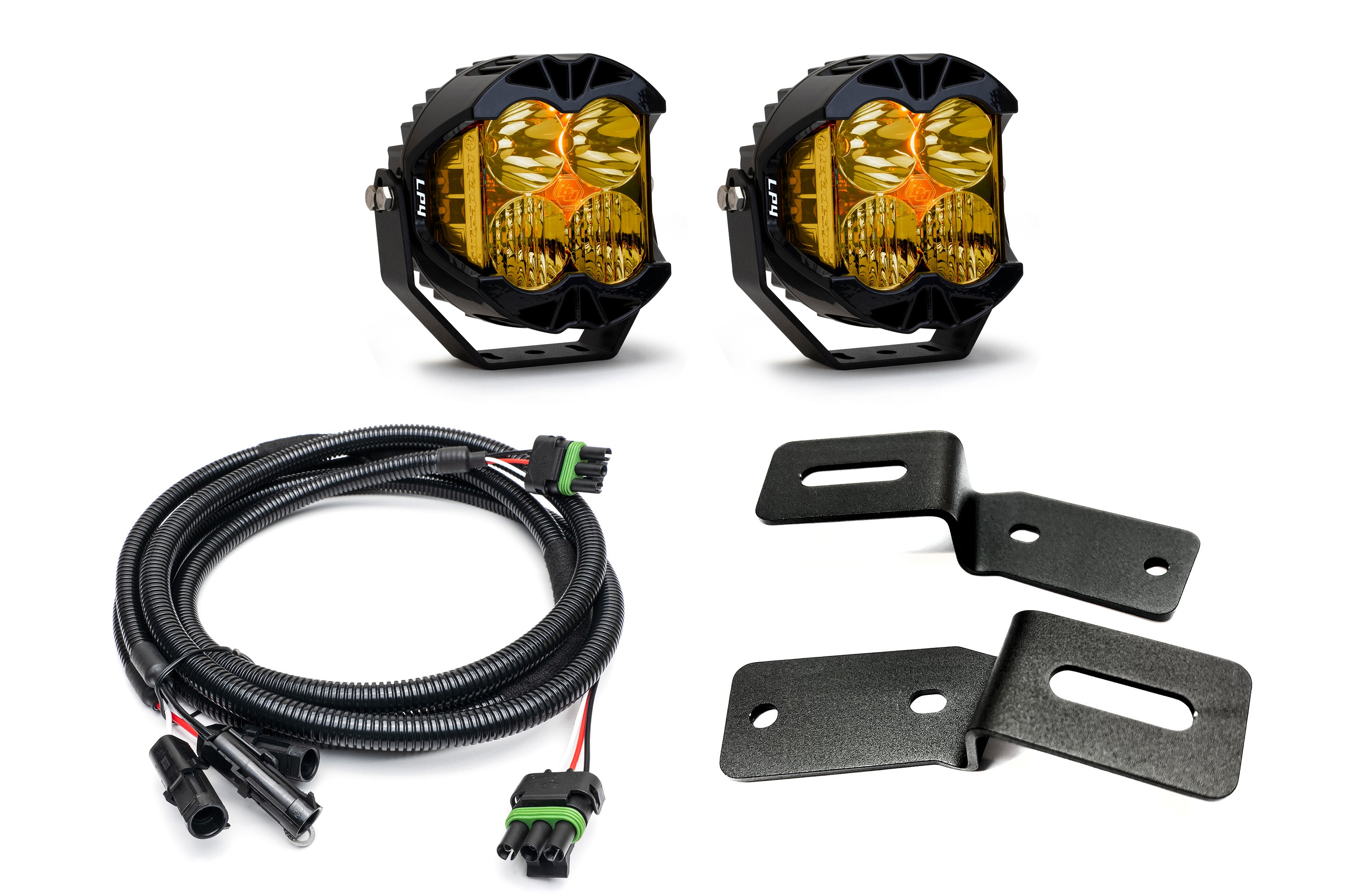 SPV Parts 2021-2023 Ford BRONCO A-Pillar Light Kit with Baja Designs LP4's