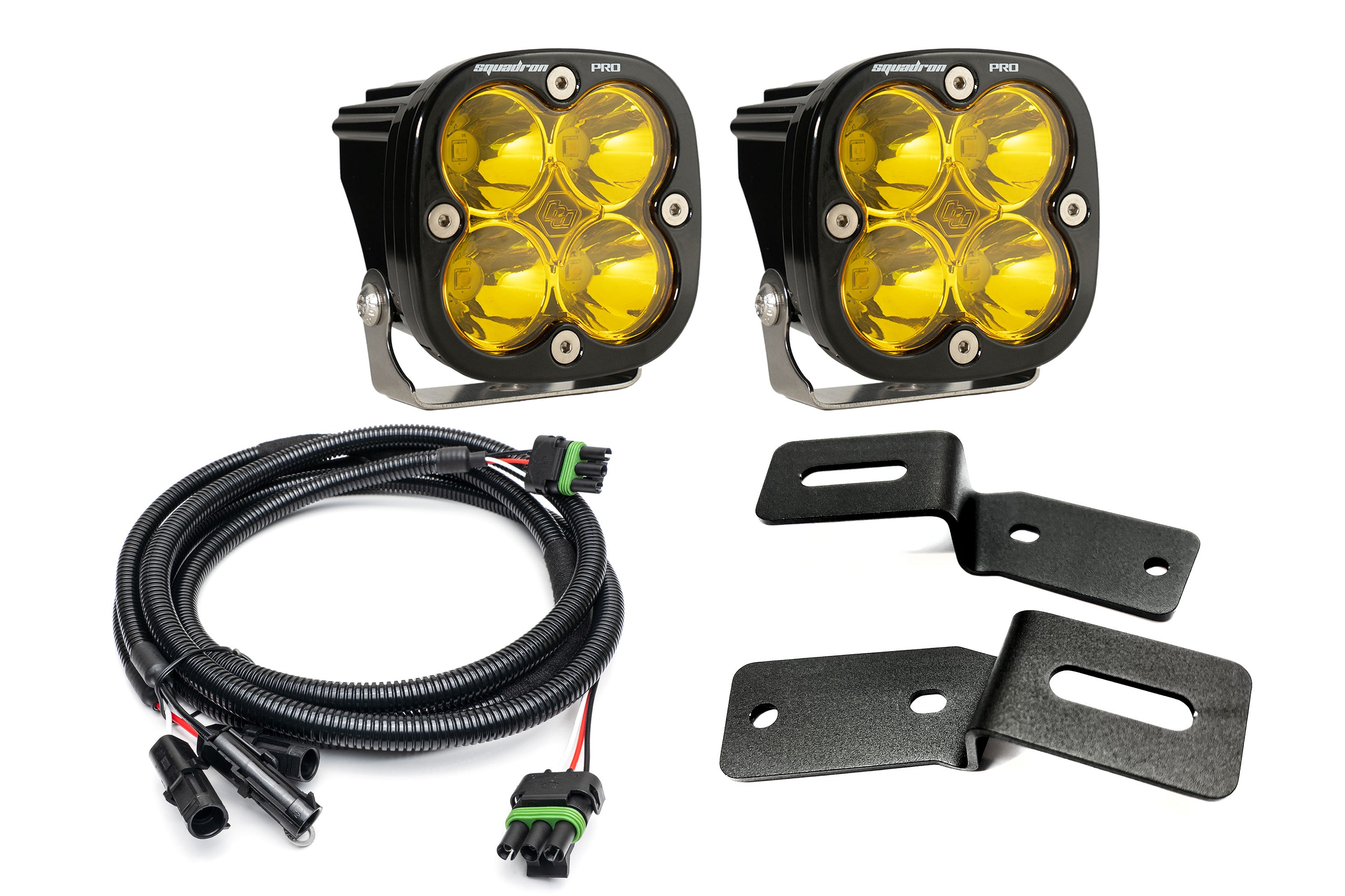 SPV Parts 2021-2023 Ford BRONCO A-Pillar Light Kit with Baja Designs Squadrons