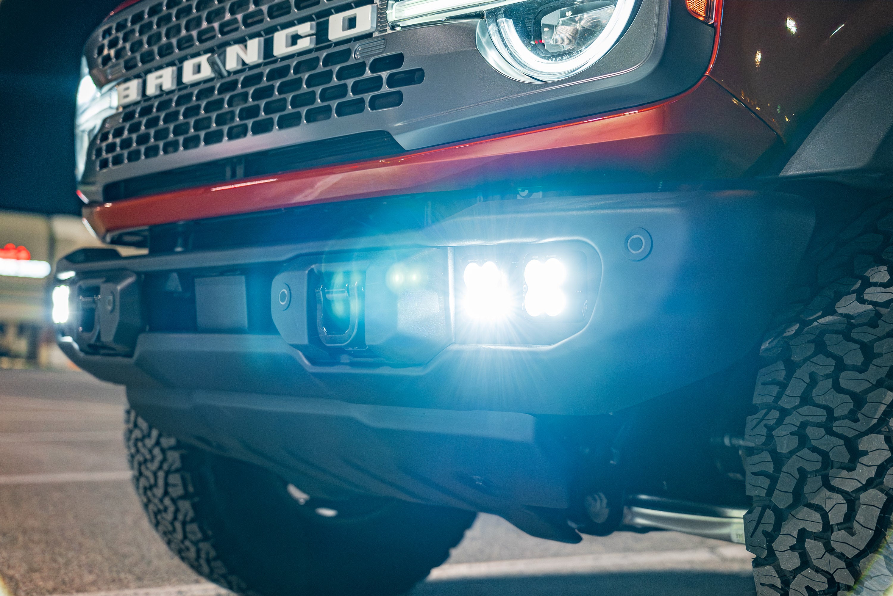 SPV Parts 2022 UP Ford Bronco (Capable Bumper) Morimoto 4Banger NCS & HXB Capable Bumper Fog Light Kit