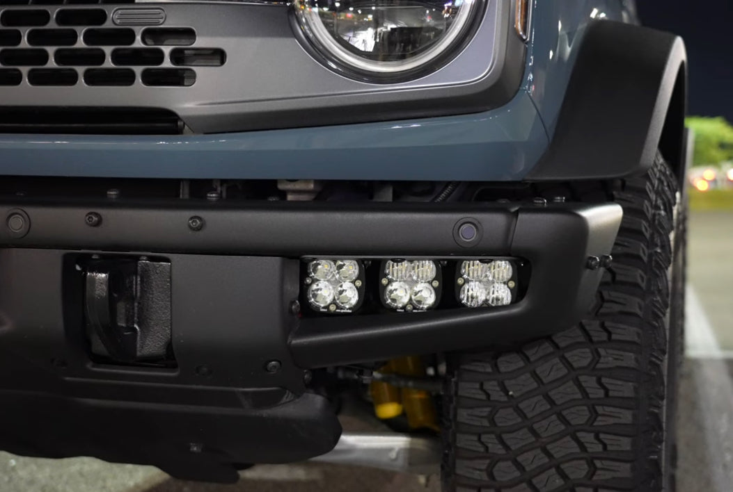 2021- 2023 Ford BRONCO Baja Designs Sport & PRO Triple Fog Light Kit (Modular Bumper, INCLUDING RAPTOR)