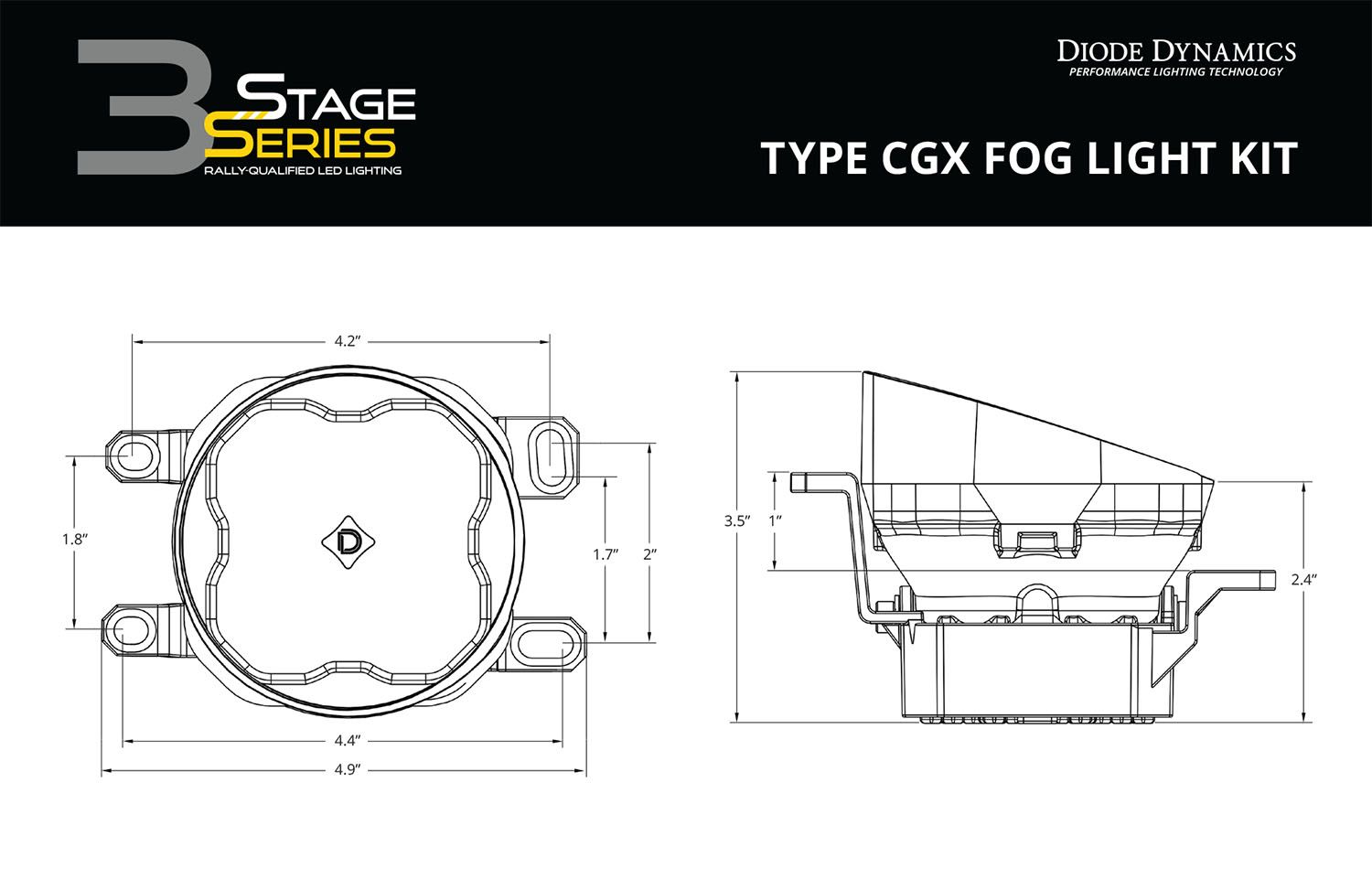 SS3 LED Fog Light Kit For 2011-2013 Lexus IS250