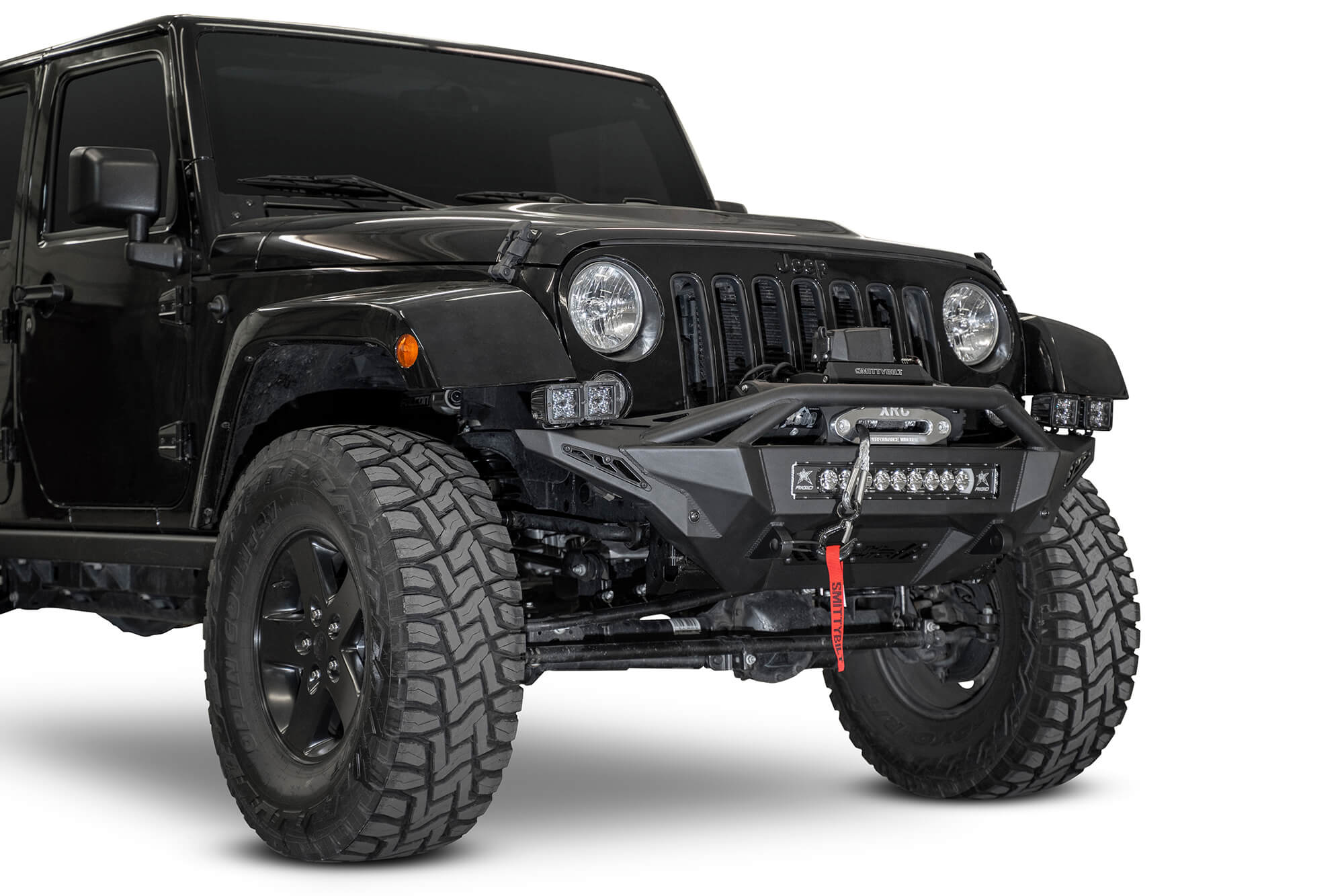 Addictive Desert Designs | Heritage | 2007 - 2018 Jeep JK Stealth Fighter Winch Front Bumper - F951232080103