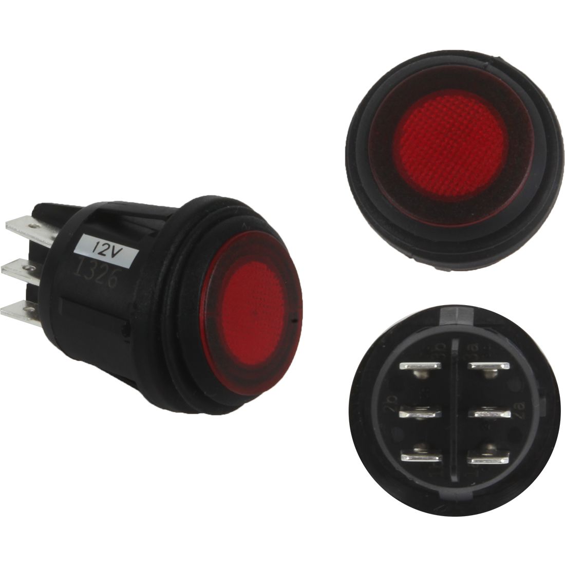 3 Position Rocker Switch Red RIGID Industries - 40181