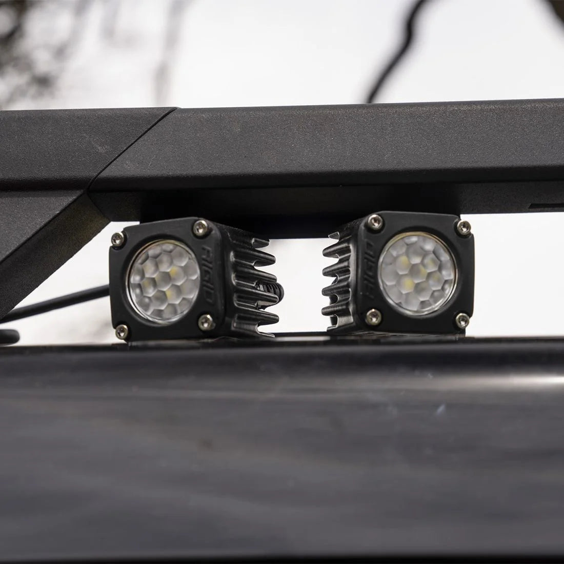 RIGID 2021 Ford Bronco Sport Overland Roof Rack LED Light Mount Kit, Includes Four Ignite Pod Lights With Diffused Flood Optics - 46716