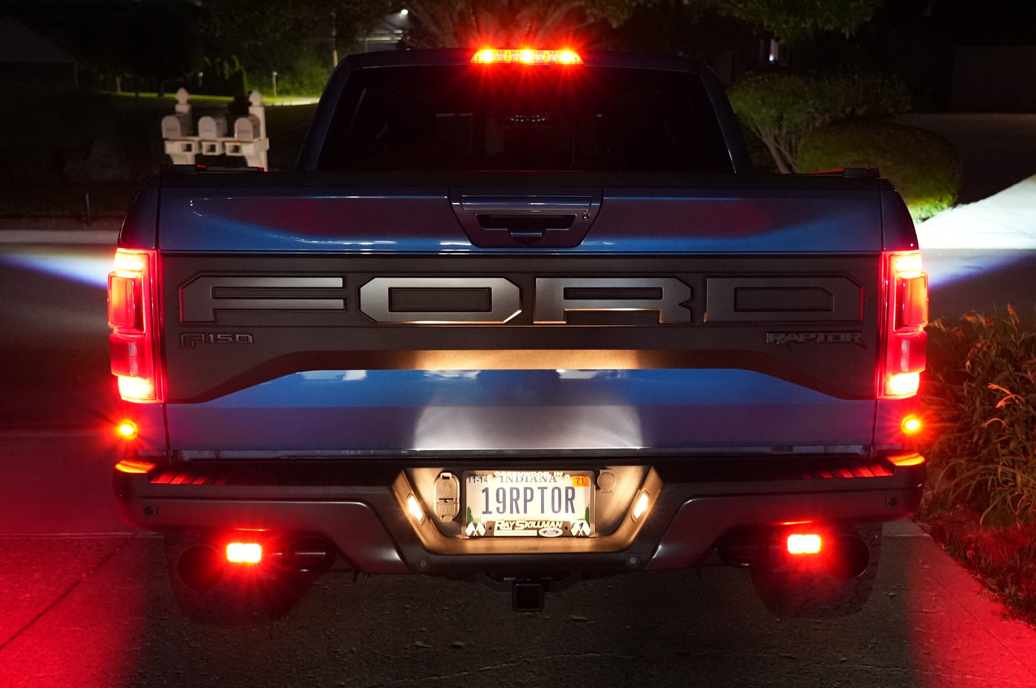 SPV Parts 2017-2020 Ford Raptor Rear Diode Dynamics SS2 Series Reverse Light Kit (No Drill) Red Backlight Rear LED