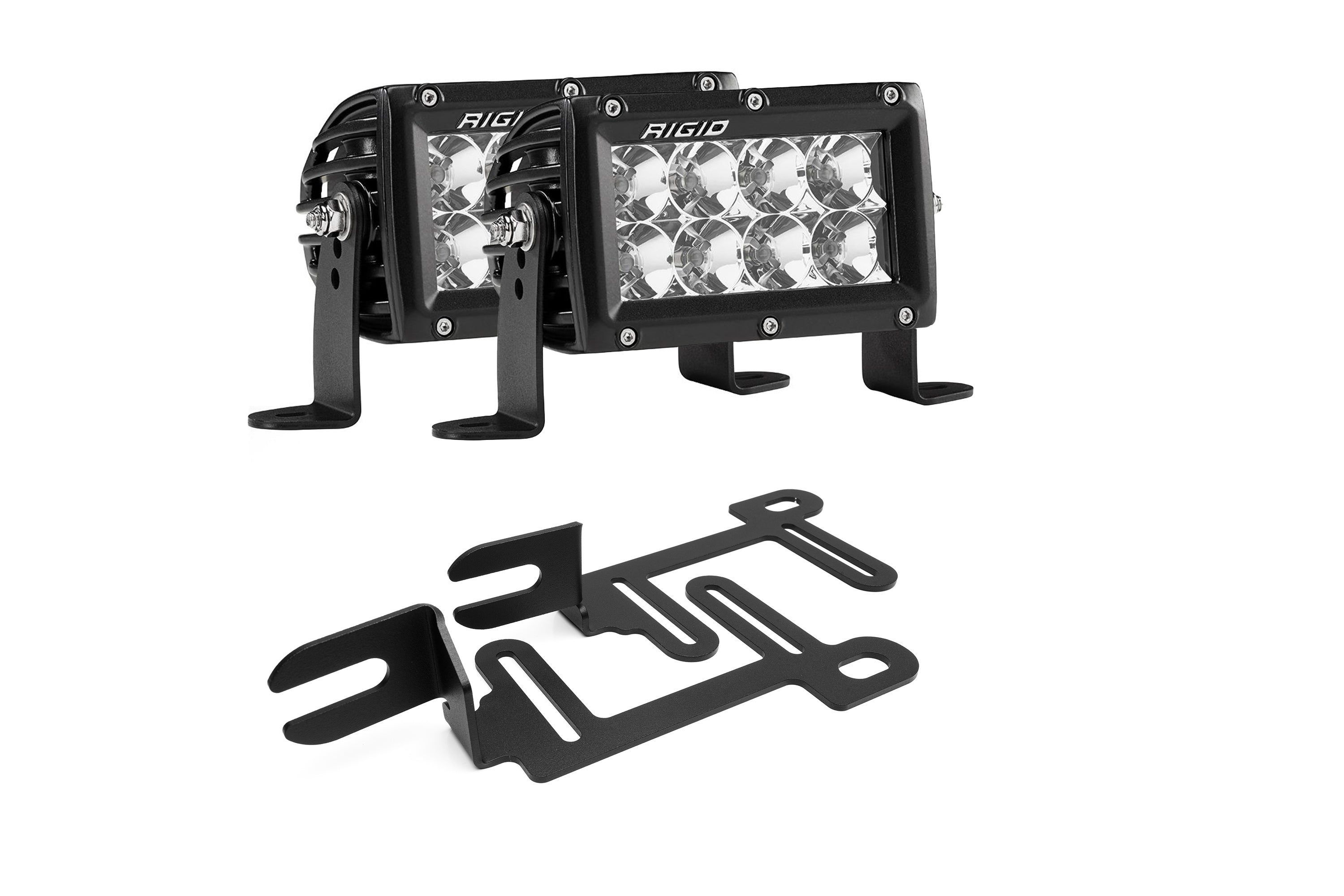 SPV Parts 2019-2022 Ford Ranger Lower Bumper Grille Light Kit Rigid Pro E4-Series With No Drill Mounts