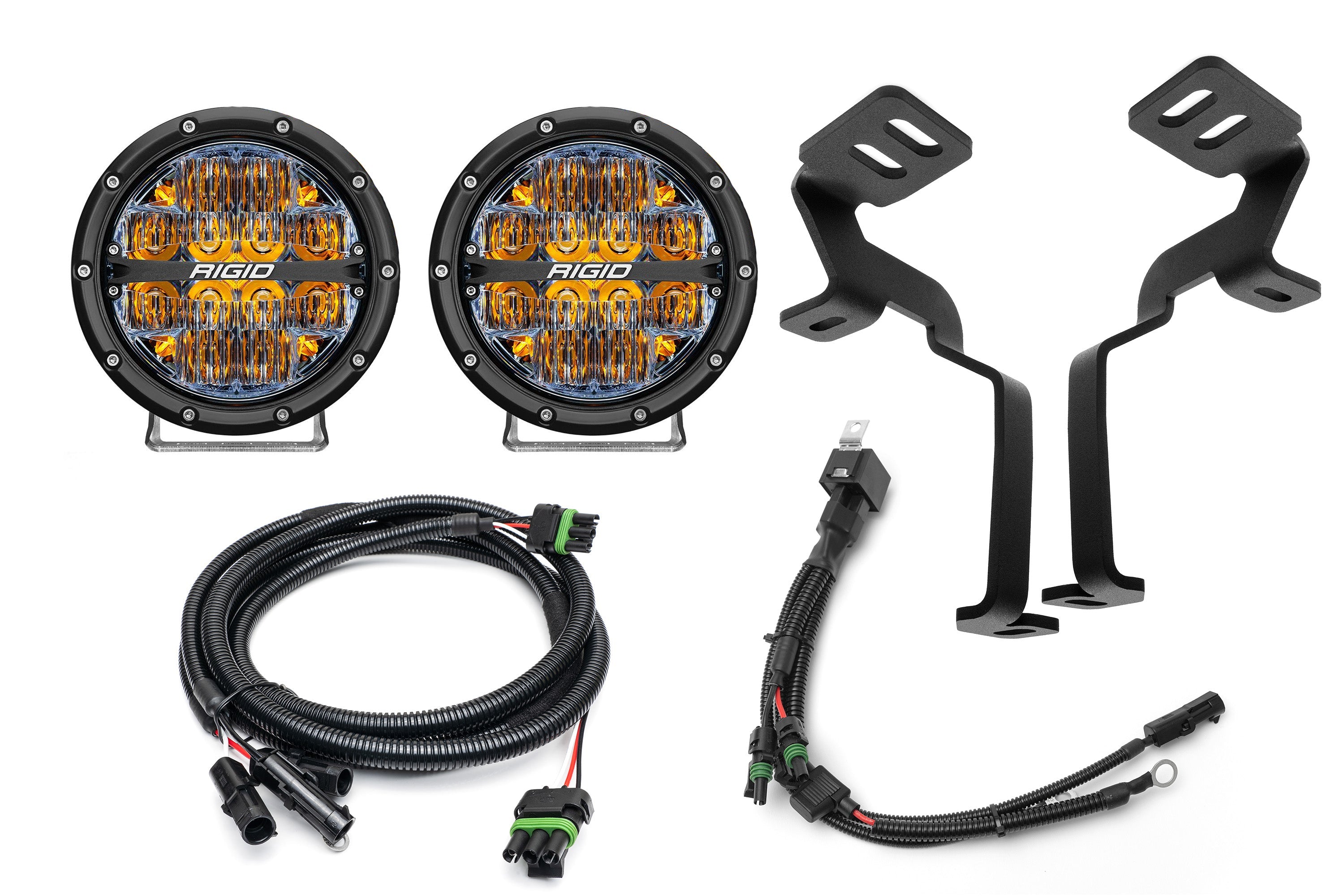 SPV Parts Rigid 360 Series 6 inch - A - Pillar (Ditch) Light Kit for Ford 2021+ Raptor/Tremor, F-150 ALL Models