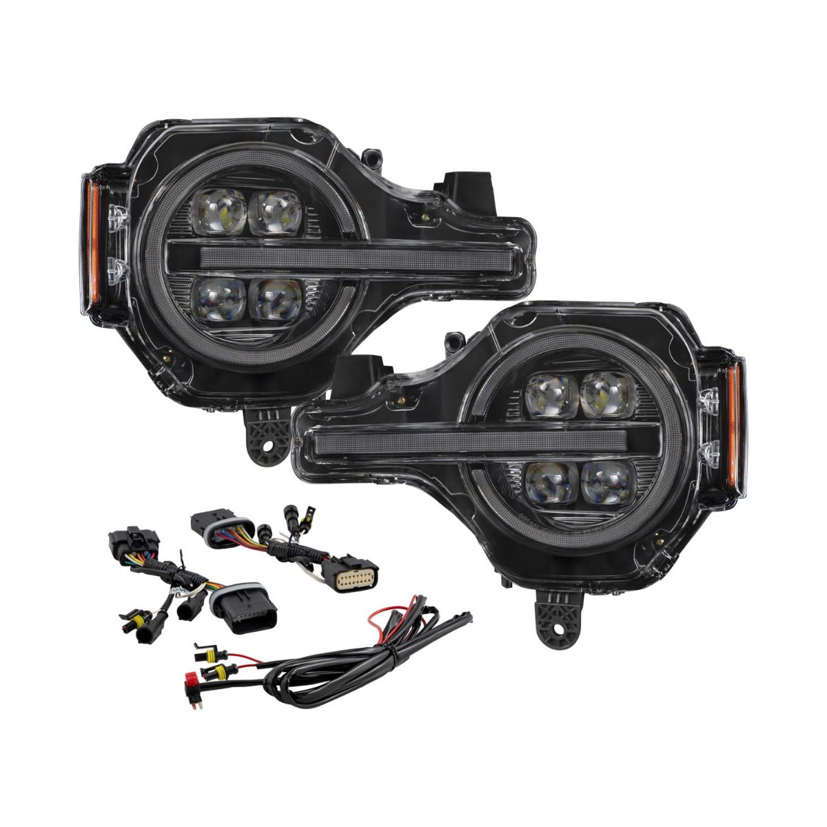 2021-2024 Ford Bronco Sequential LED Projector Headlights (pair) - FL0020