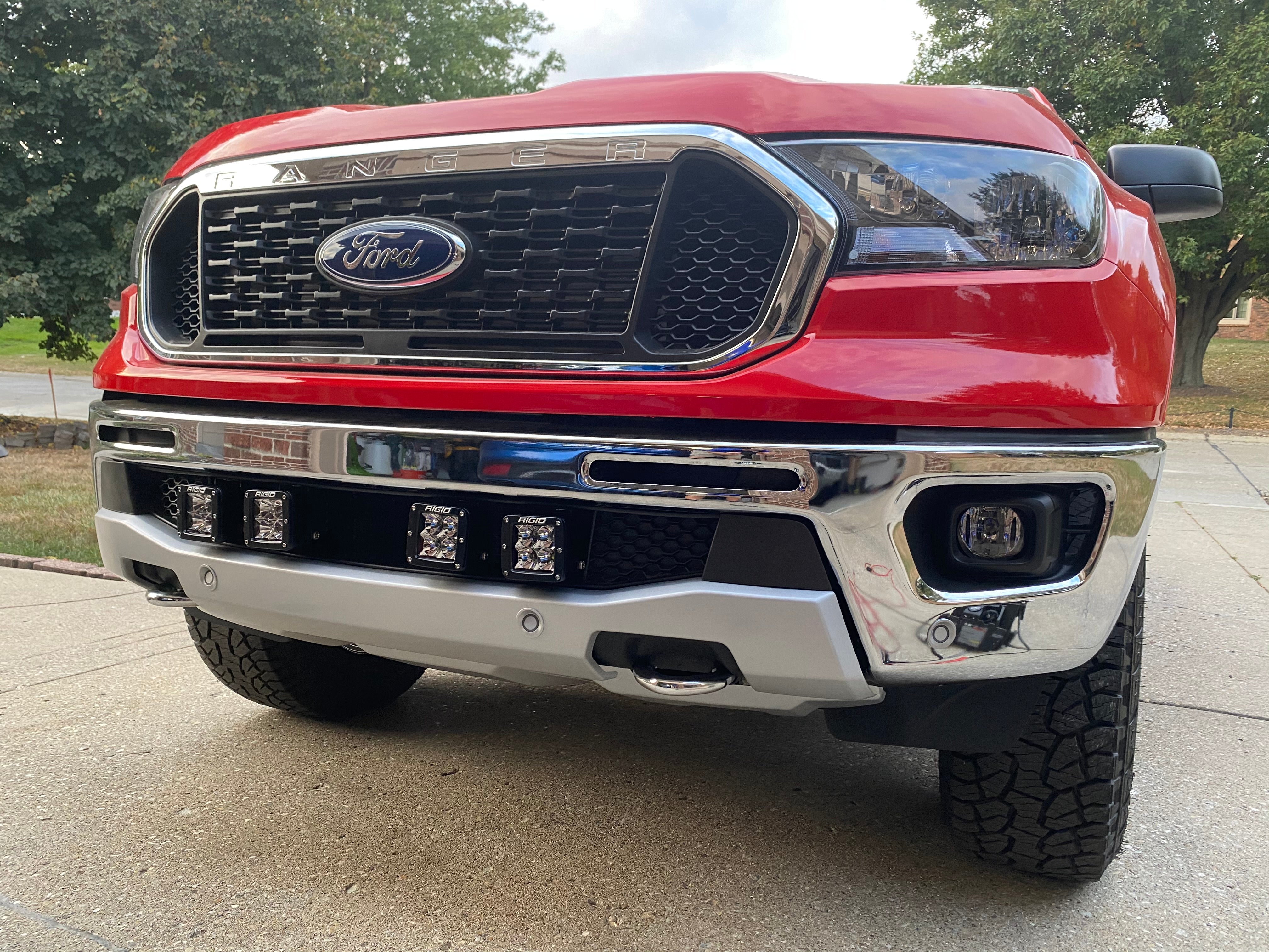 2019-2022 Ford Ranger Lower Bumper Grille Light Kit Rigid Pro D-Series
