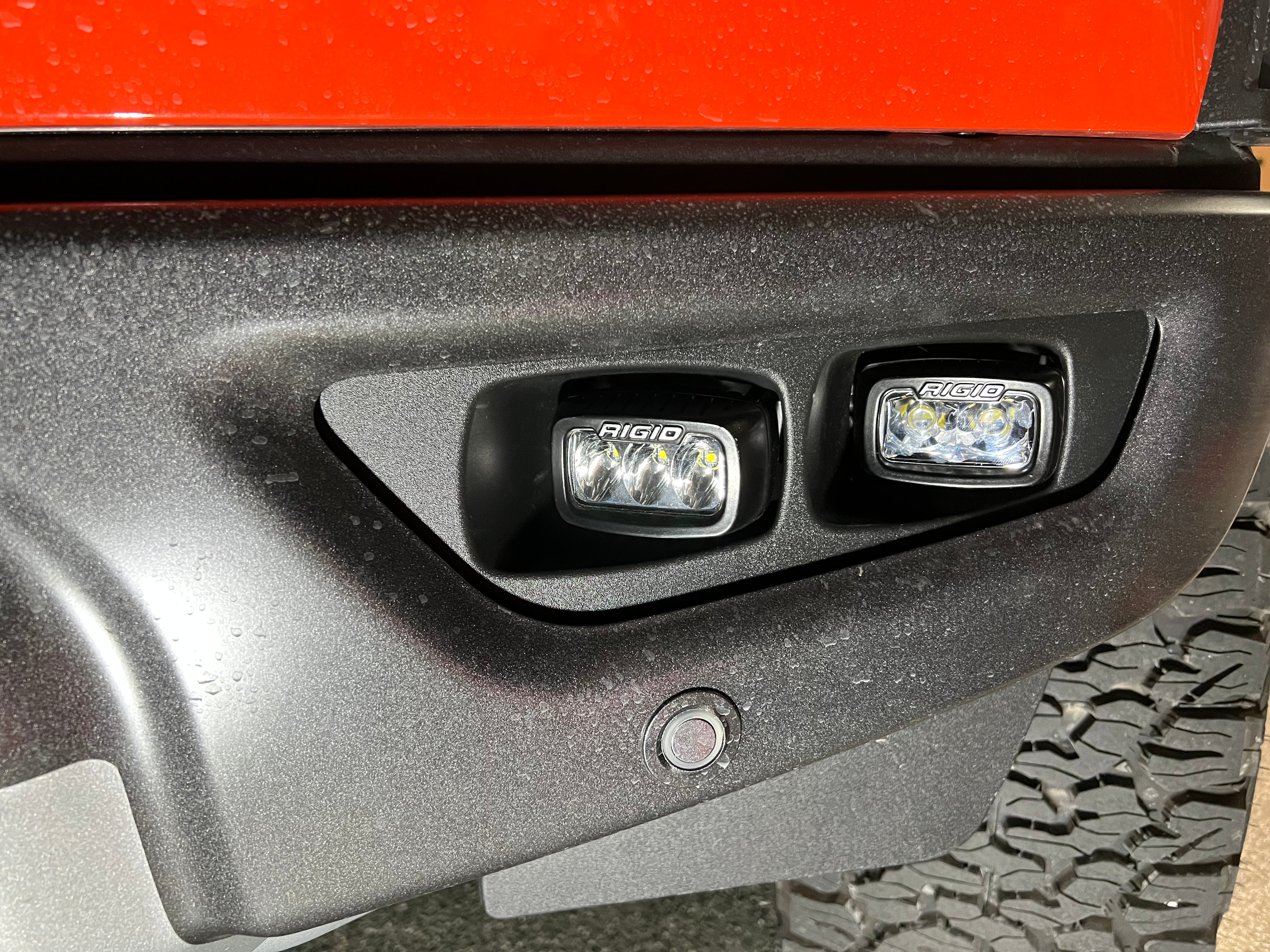 SPV Parts 2021-2024 Ford F-150 Raptor & Bronco Raptor OEM Fog Light Upgrade Kit with Brackets & Rigid SR-M Direct Replacement Lights