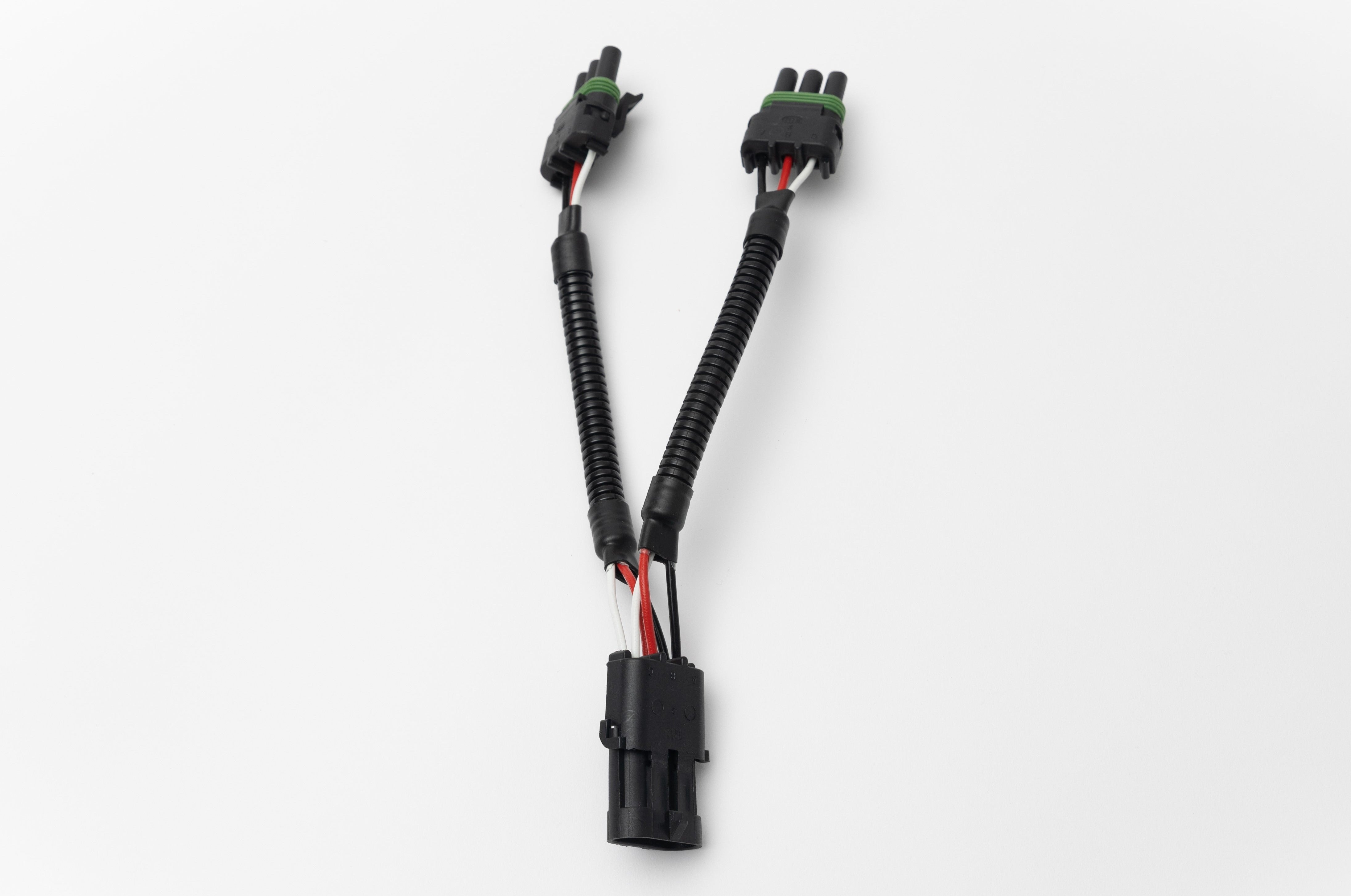 SPV Parts 2 Way HARNESS Splitter with 3 Pole WP Connectors (Single) - SPV Harness System (Works with MANY vehicles, See Details)