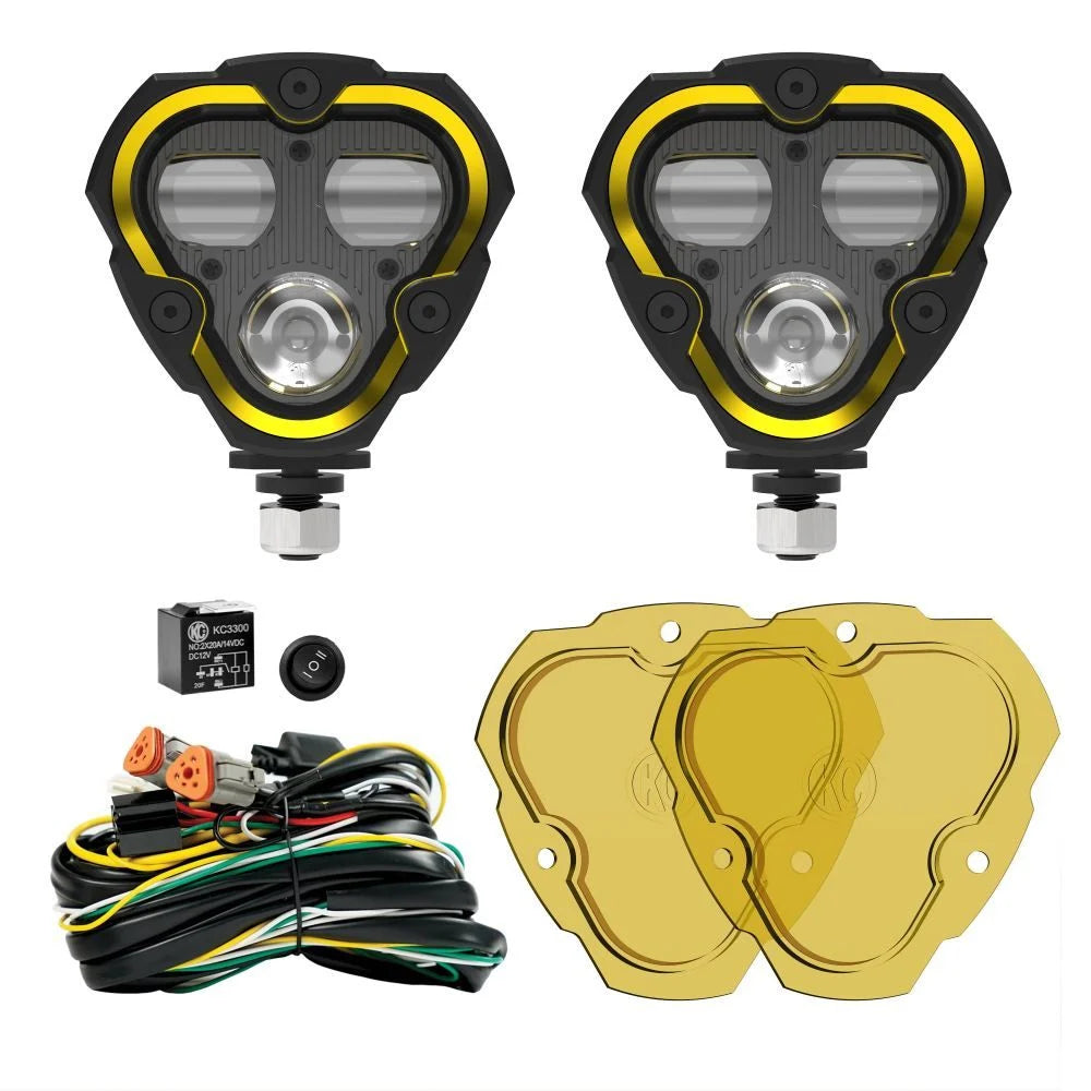 FLEX ERA® 3 Dual Mode SAE Fog LED Light Pods - 2-Light Master Kit