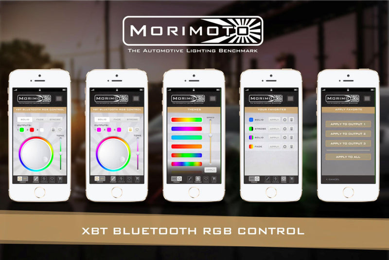 BOMB PROOF UNDERGLOW MORIMOTO ROCK LIGHT KIT: COLOR CHANGING RGB (8 PC) - XRL30