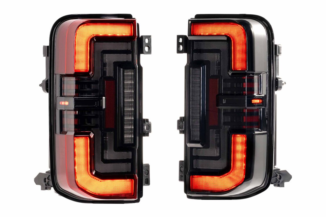 Morimoto Ford Bronco (2021+) XB LED Low Profile Tail Lights - Smoked LF750 / Red LF751