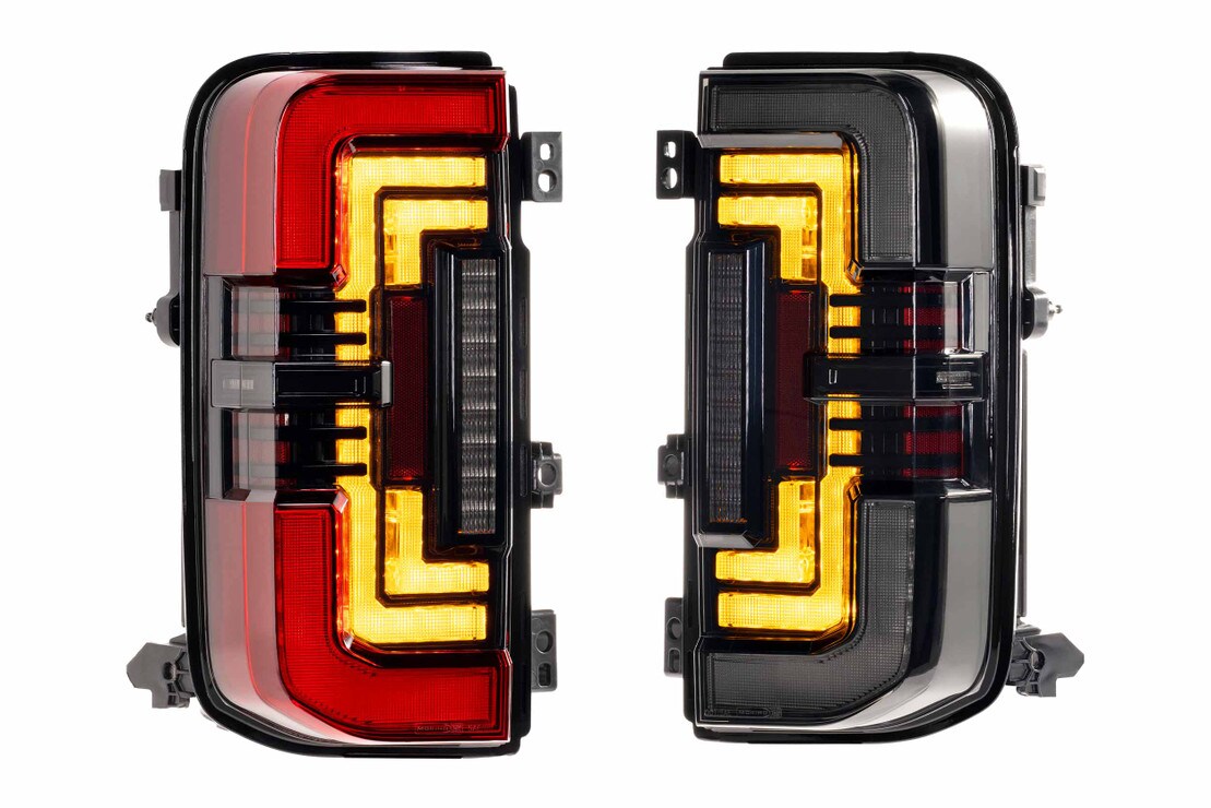 Morimoto Ford Bronco (2021+) XB LED Low Profile Tail Lights - Smoked LF750 / Red LF751