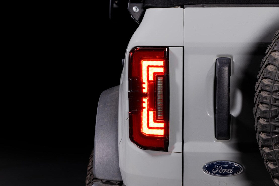 Morimoto Ford Bronco (2021+) XB LED Low Profile Tail Lights - Smoked LF750 / Red LF751