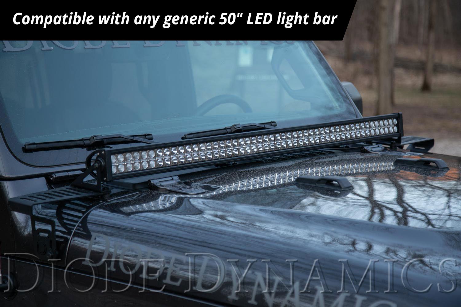 2020-2023 Jeep Gladiator Hood LED Lightbar Kit