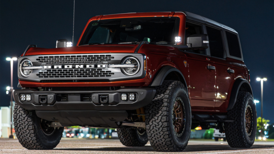 ford bronco in parking lot