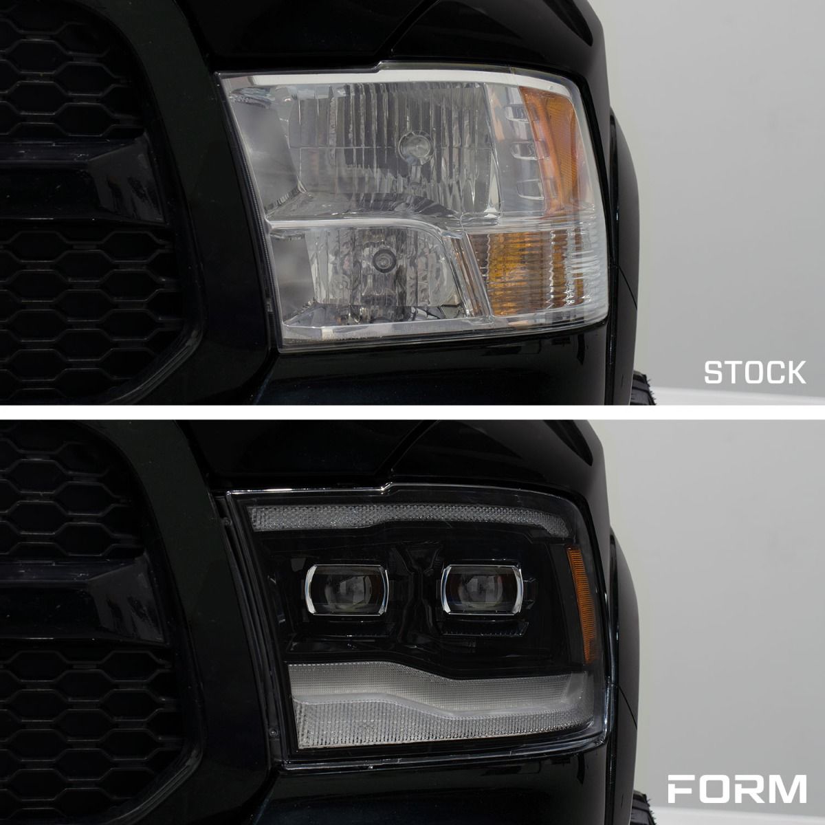 2009-2018 RAM 1500/2500/3500 LED PROJECTOR HEADLIGHTS (PAIR)