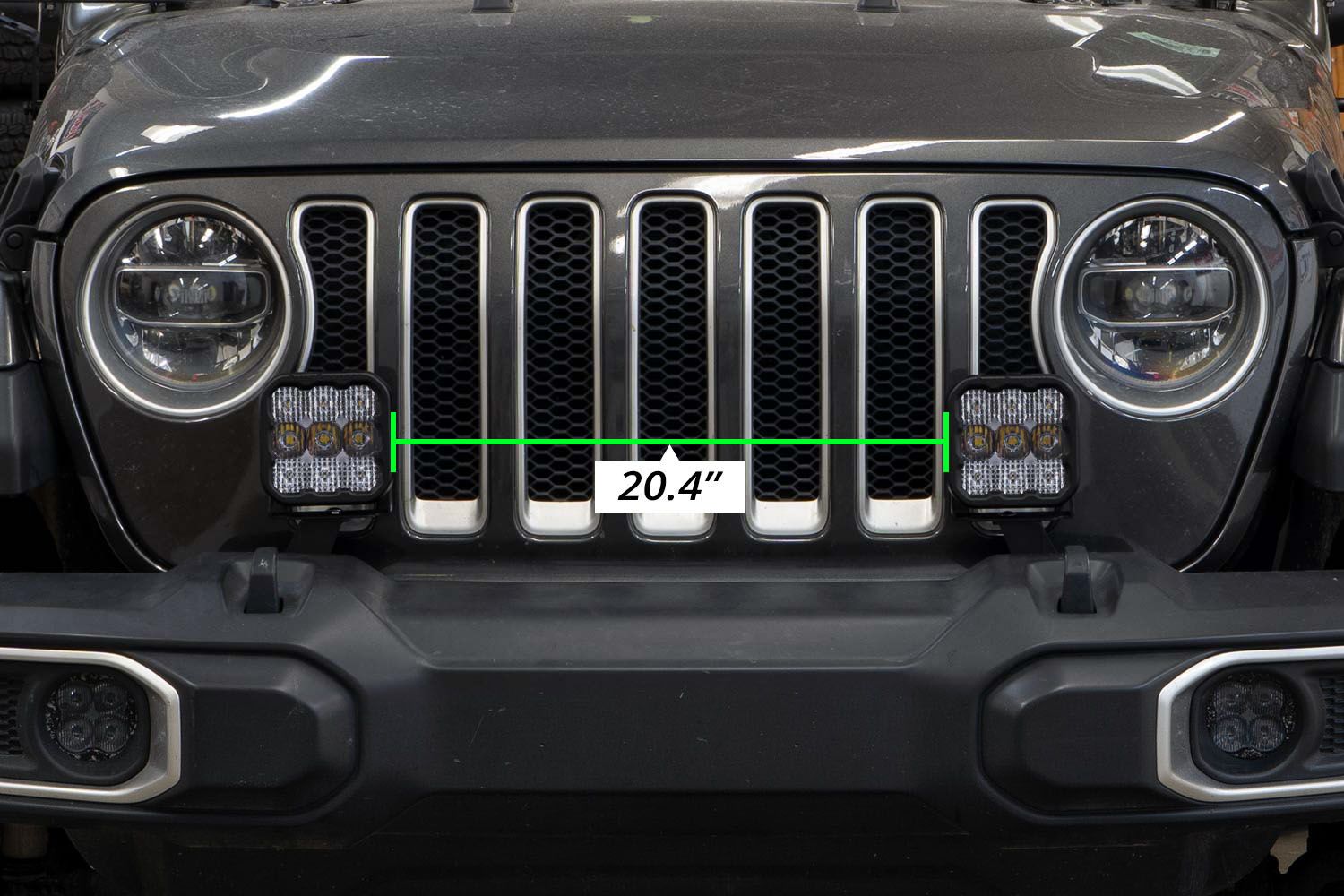 SS5 Bumper LED Pod Light Kit For 2018-2023 Jeep JL Wrangler