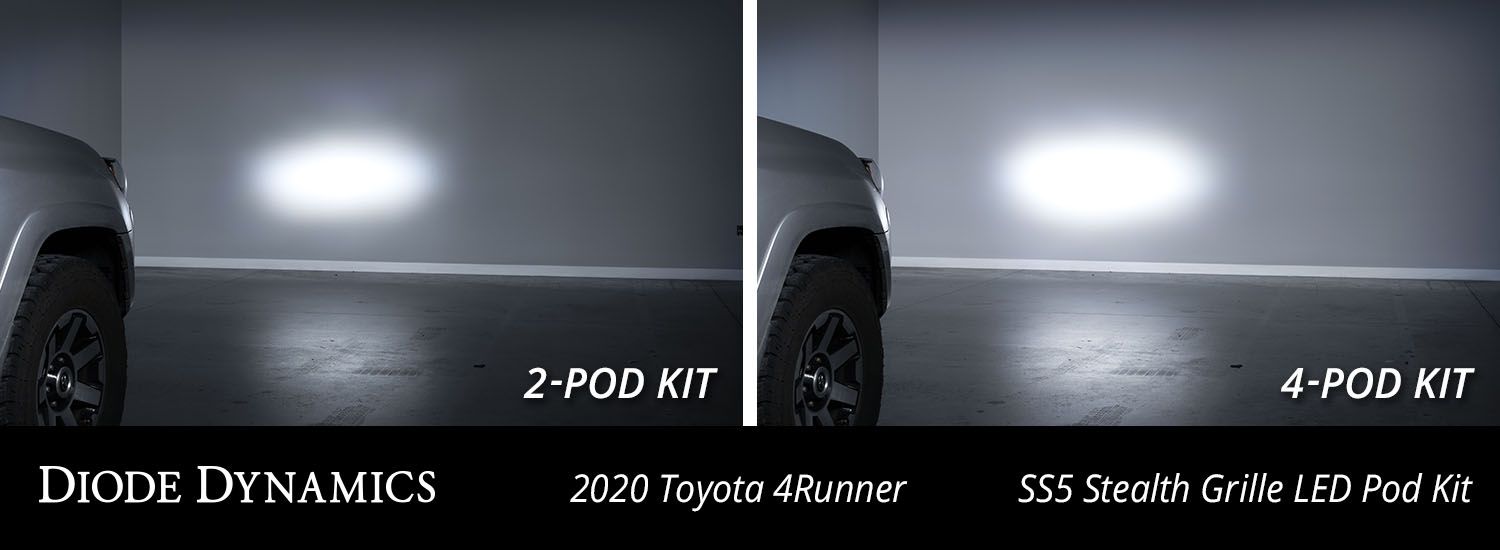 SS5 Stealth Grille LED Pod Kit for 2014-2024 Toyota 4Runner
