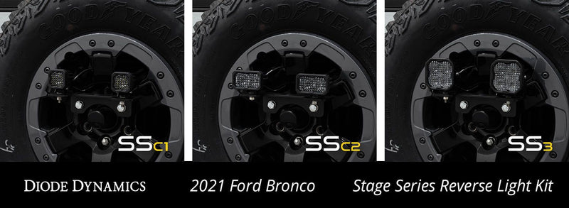 Diode Dynamics Stage Series Spare Tire Carrier Reverse Light Kit for 2021-2023 Ford Bronco