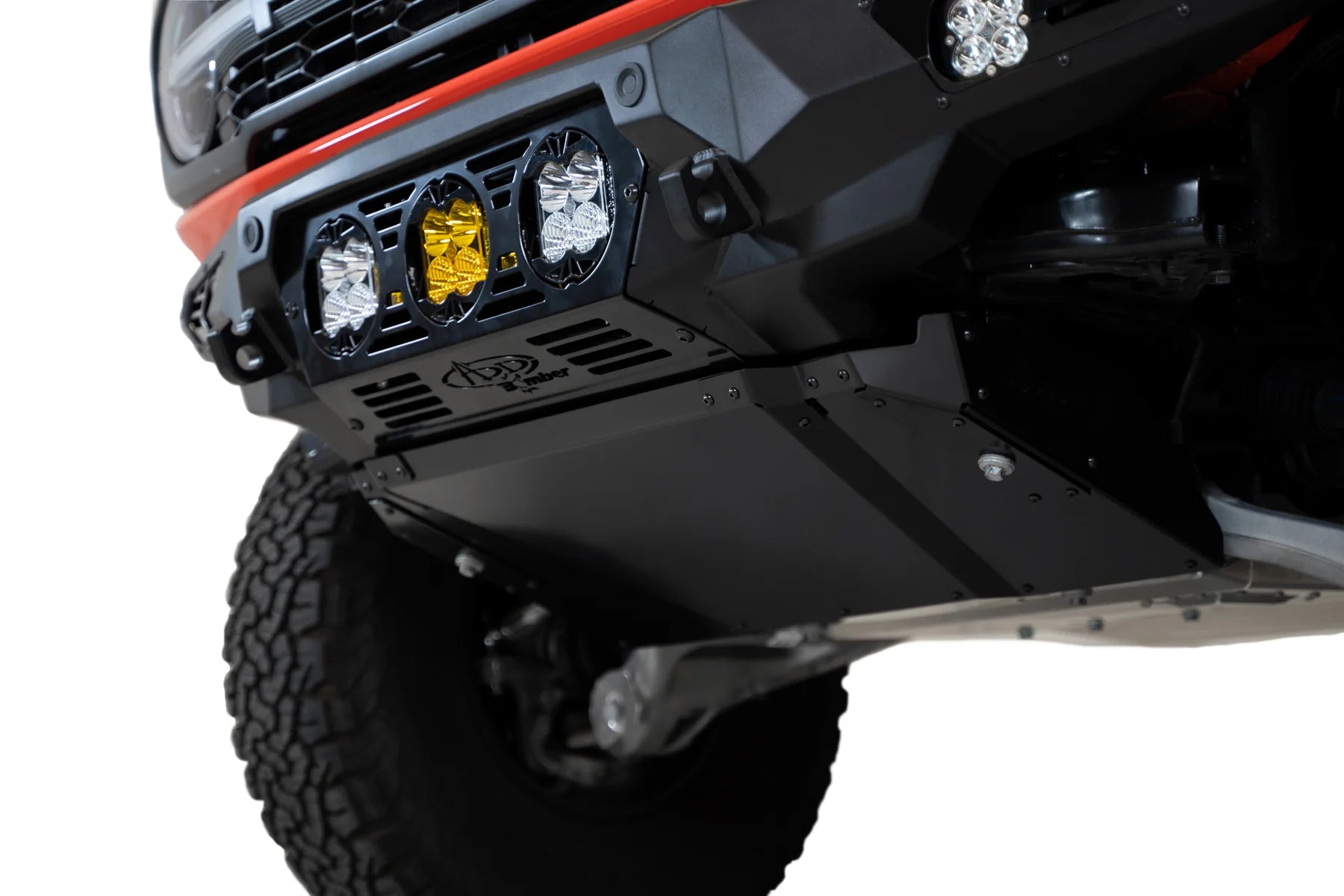 Addictive Desert Designs (ADD) - 2022 - 2023 FORD BRONCO RAPTOR Bomber Front Bumper (BAJA Designs) - F260014120103