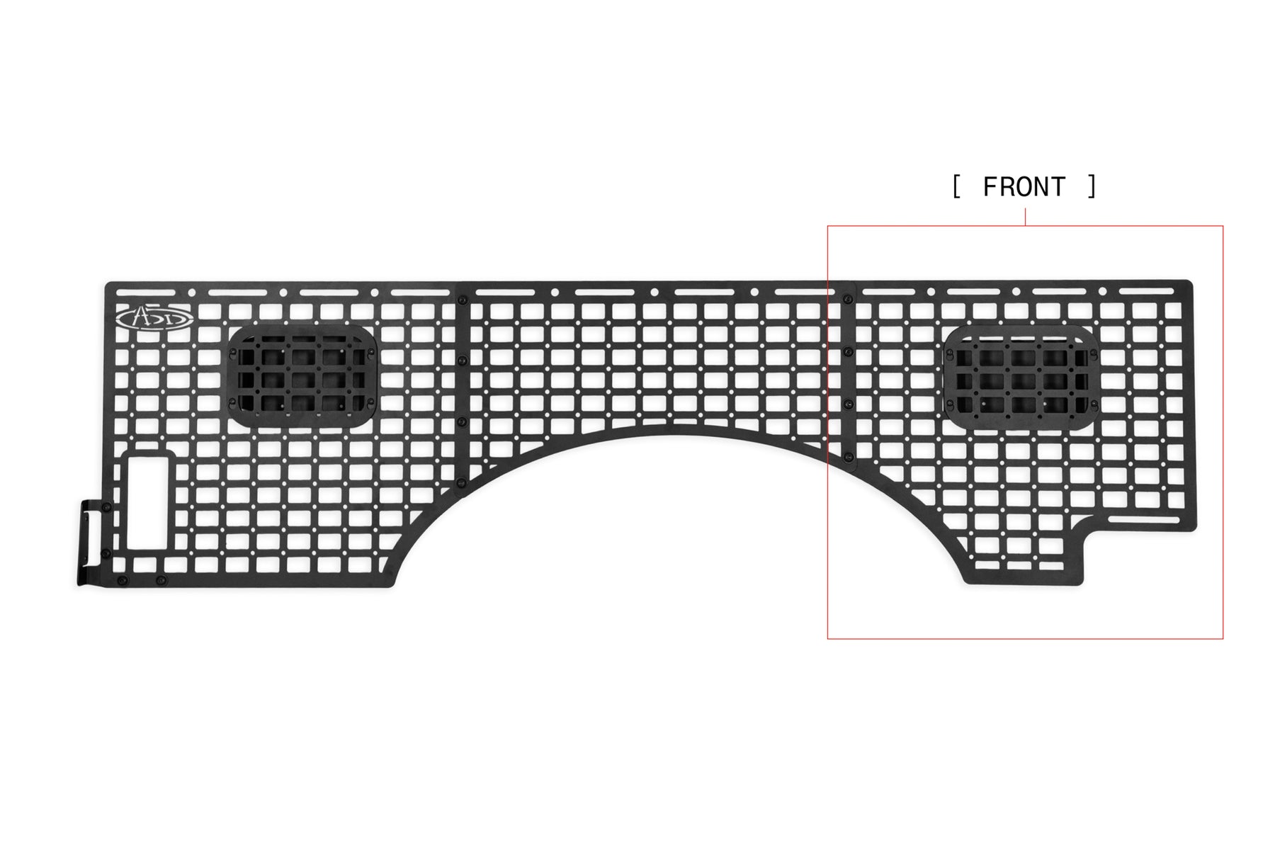 Addictive Desert Designs 2023 Ford Super Duty Bed Side Molle Panels | Driver Front Panel