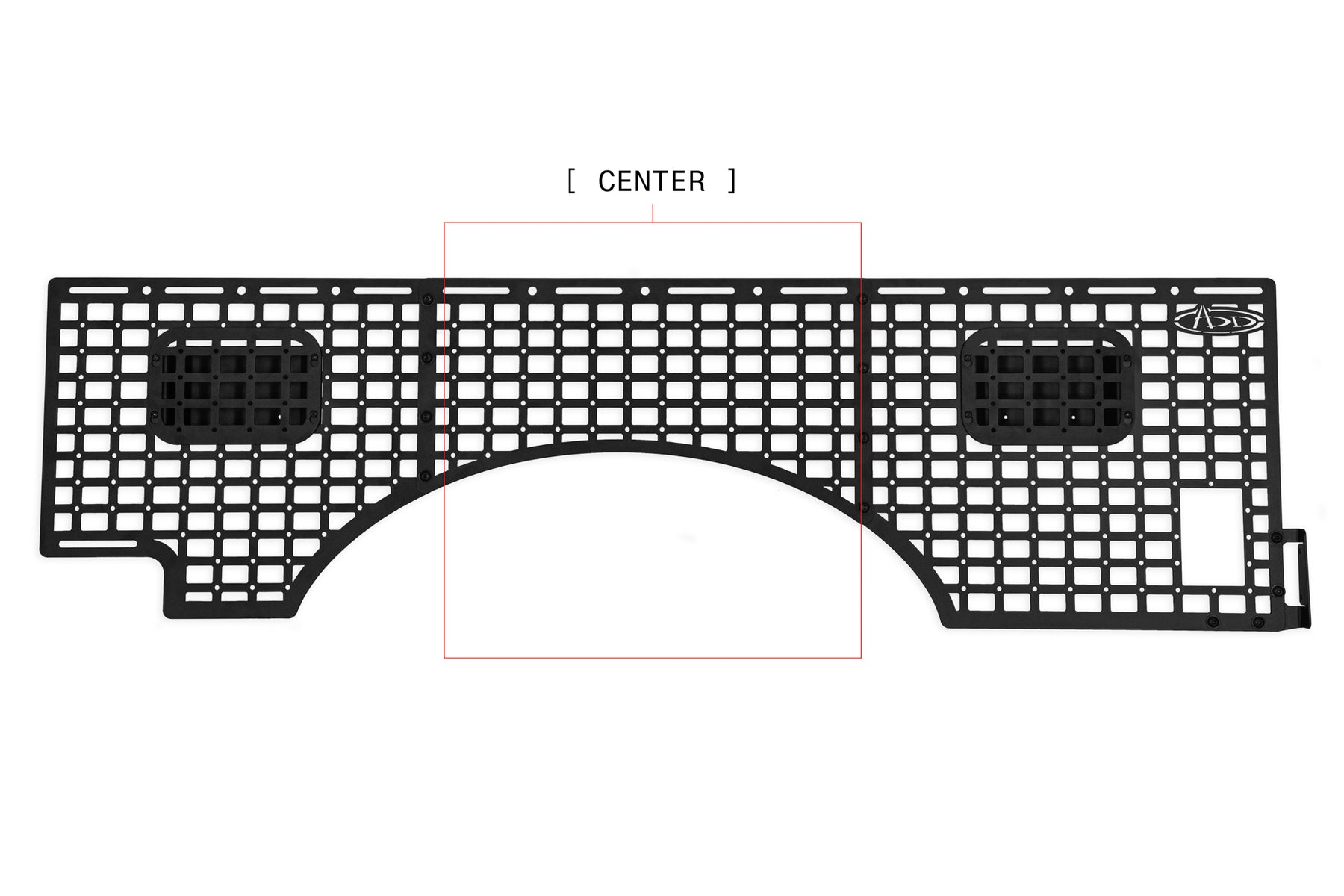 Addictive Desert Designs 2023 Ford Super Duty Bed Side Molle Panels | Passenger Center Panel