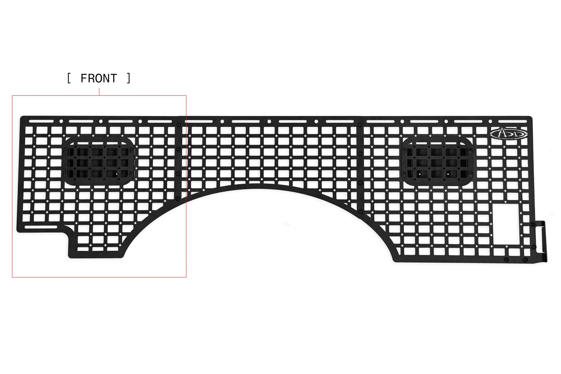 Addictive Desert Designs 2023 Ford Super Duty Bed Side Molle Panels | Passenger Front Panel