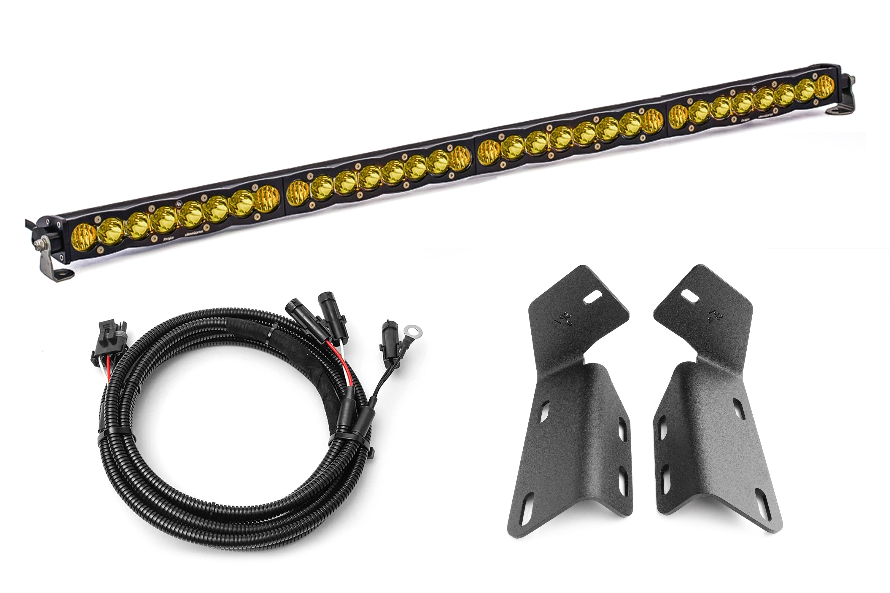 2024+ Gen 3 Ford Raptor MODULAR BUMPER Baja Designs S8 or ONX6 40 inch Bumper Light Bar Kit by SPV Parts