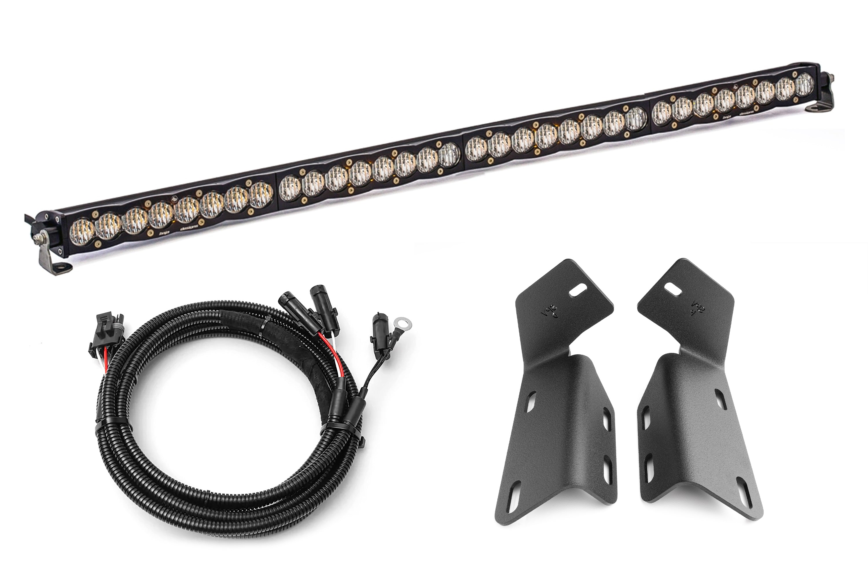 2024+ Gen 3 Ford Raptor MODULAR BUMPER Baja Designs S8 or ONX6 40 inch Bumper Light Bar Kit by SPV Parts
