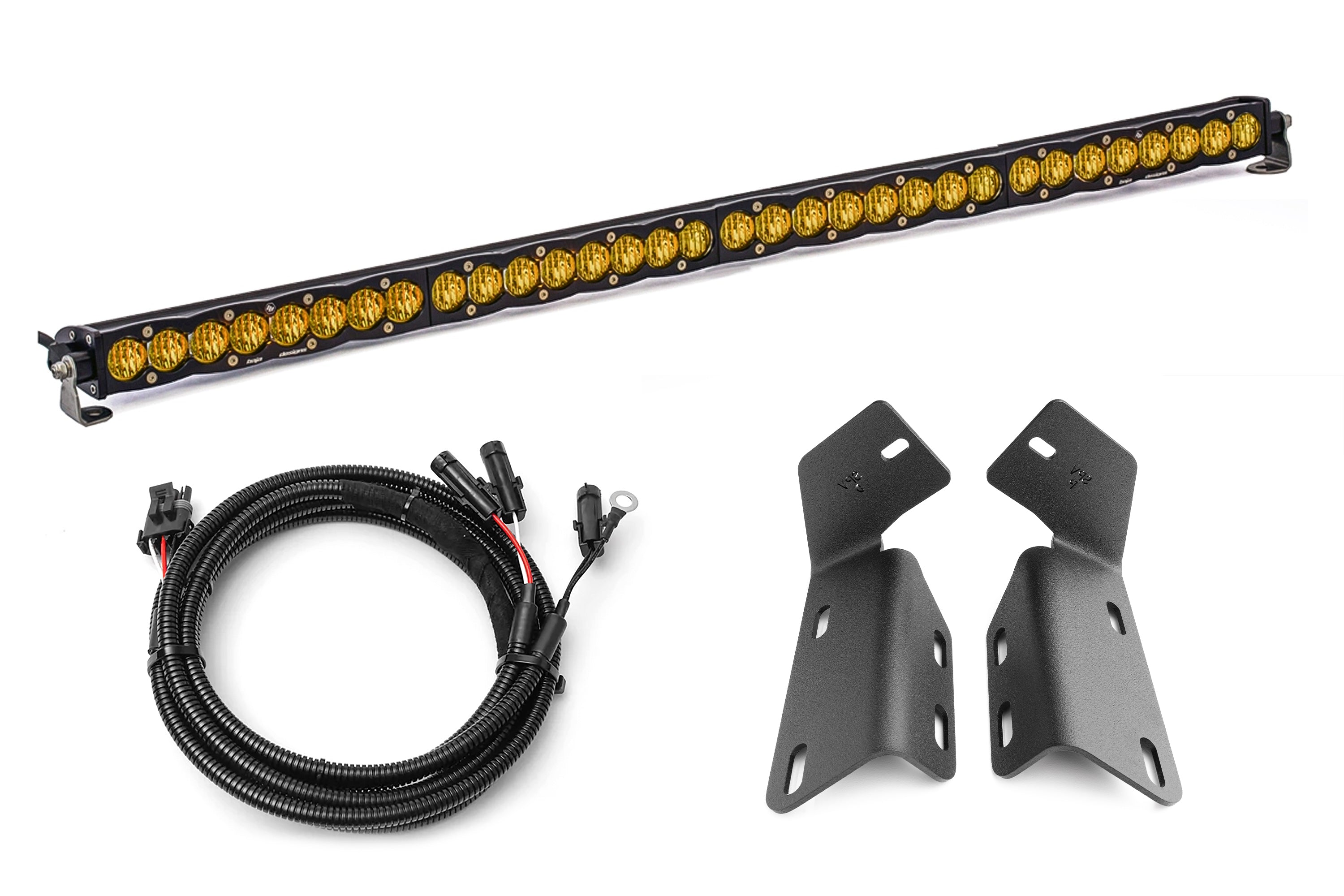 2024+ Gen 3 Ford Raptor MODULAR BUMPER Baja Designs S8 or ONX6 40 inch Bumper Light Bar Kit by SPV Parts
