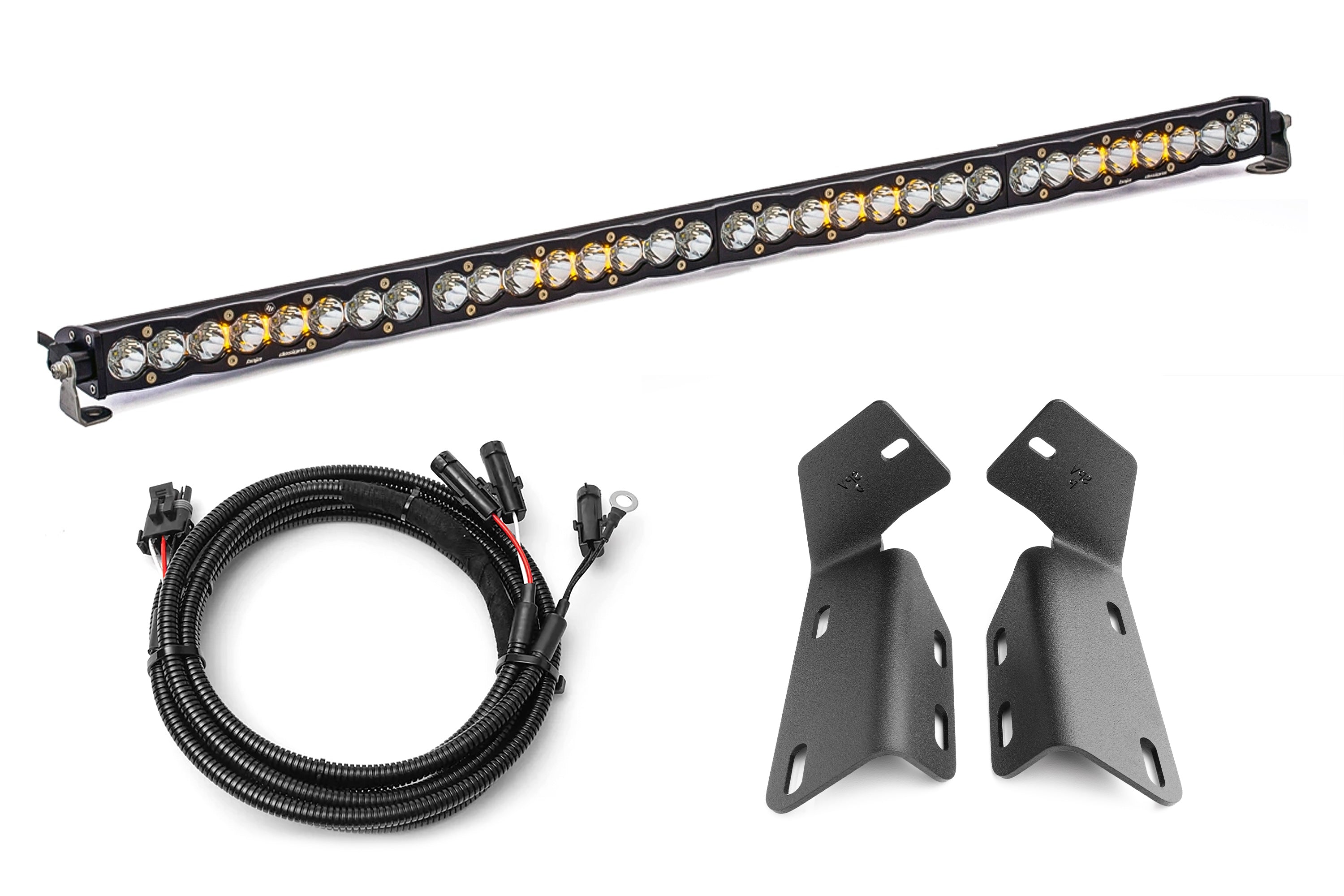 2024+ Gen 3 Ford Raptor MODULAR BUMPER Baja Designs S8 or ONX6 40 inch Bumper Light Bar Kit by SPV Parts