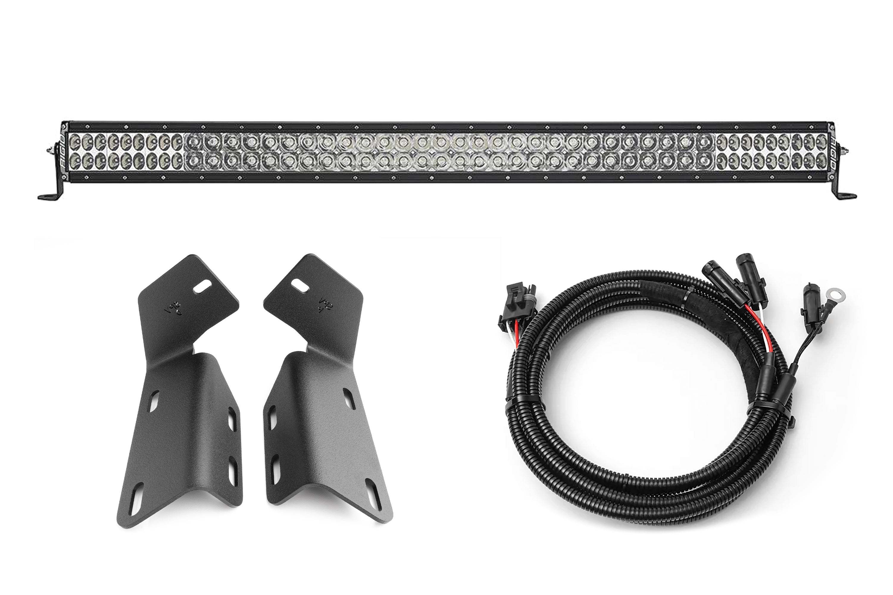 2024+ Gen 3 Ford Raptor MODULAR BUMPER Rigid E-Series or SR Pro 40 inch Bumper Light Bar Kit by SPV Parts