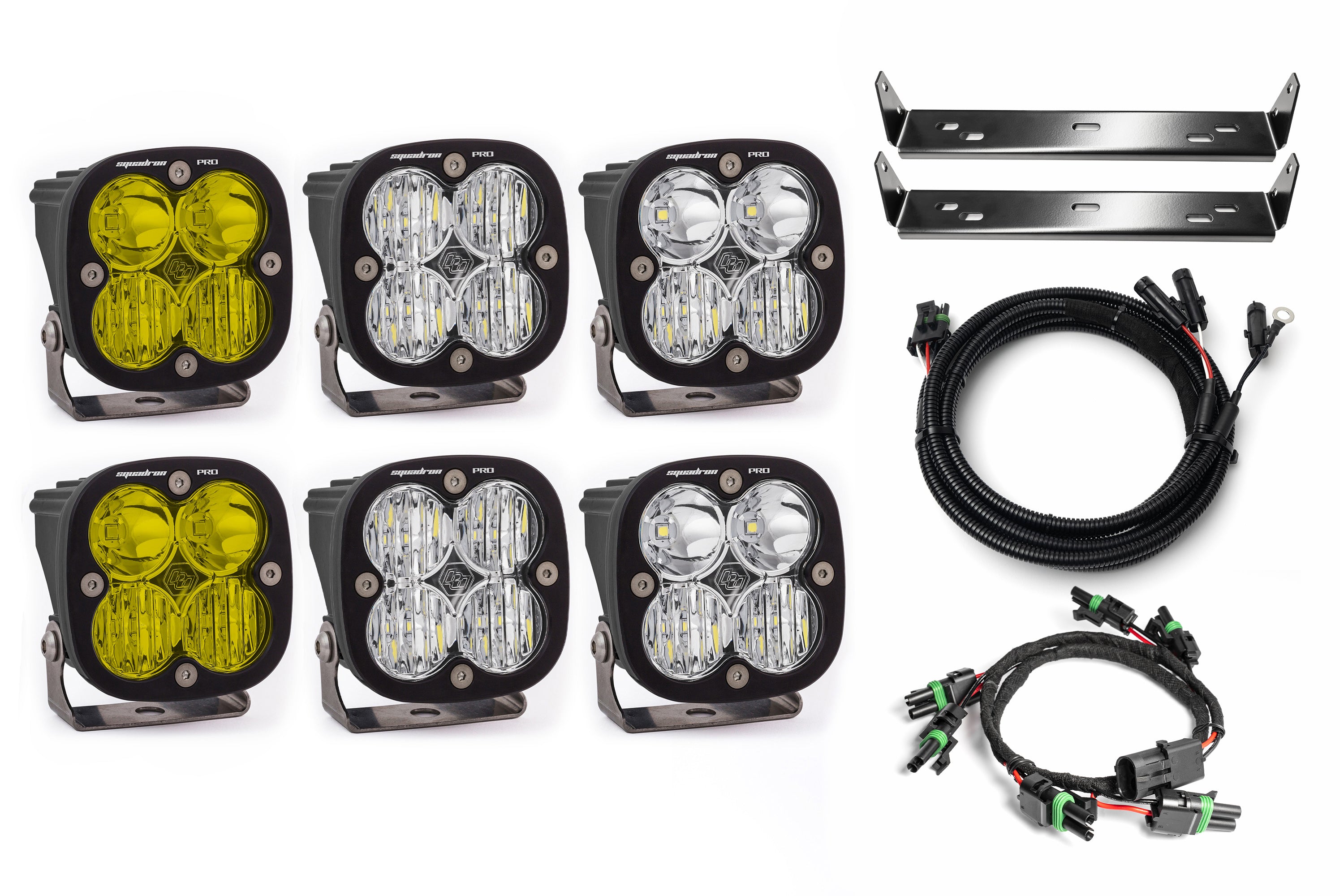 SPV Customizable - Baja Designs Squadron Sport & Pro Behind Grille Light Kit fit 21-On Ford Raptor