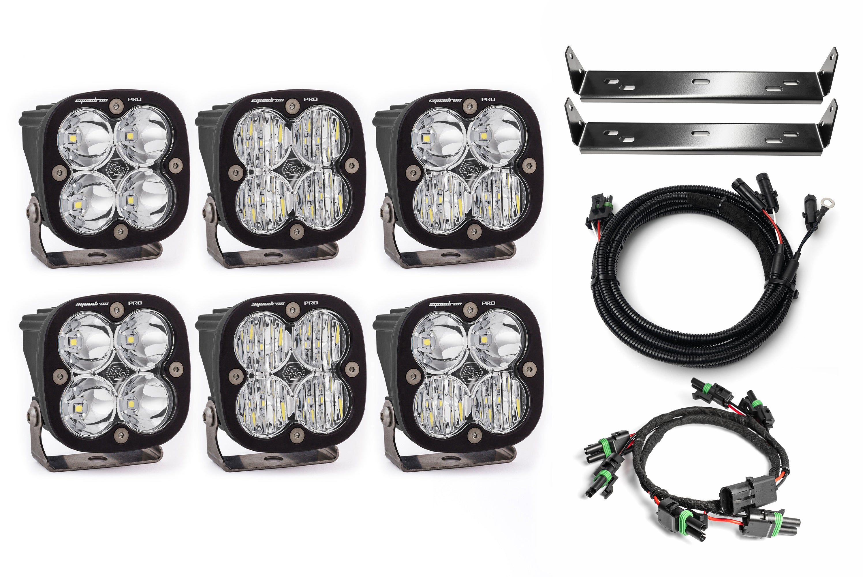 SPV Customizable - Baja Designs Squadron Sport & Pro Behind Grille Light Kit fit 21-On Ford Raptor