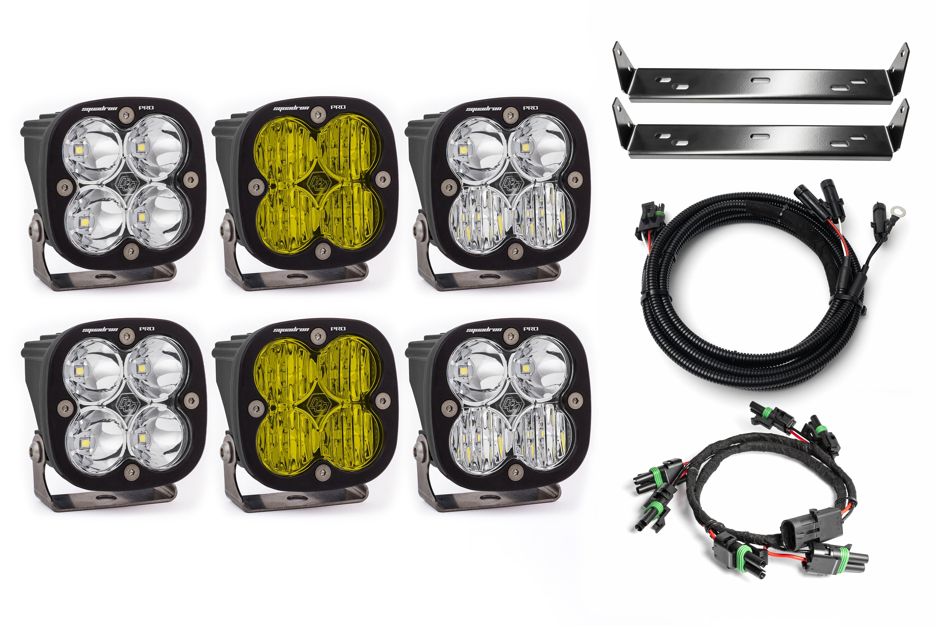 SPV Customizable - Baja Designs Squadron Sport & Pro Behind Grille Light Kit fit 21-On Ford Raptor