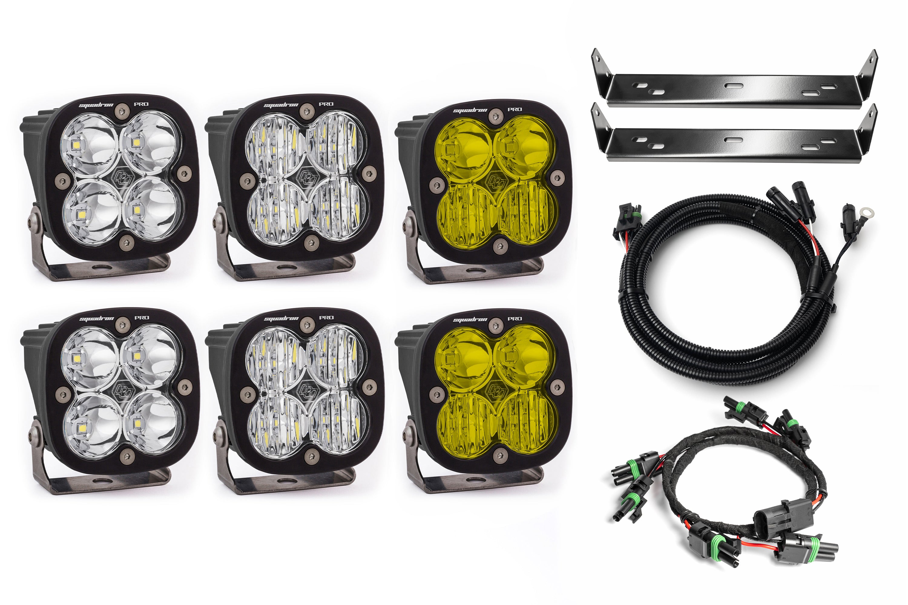 SPV Customizable - Baja Designs Squadron Sport & Pro Behind Grille Light Kit fit 21-On Ford Raptor