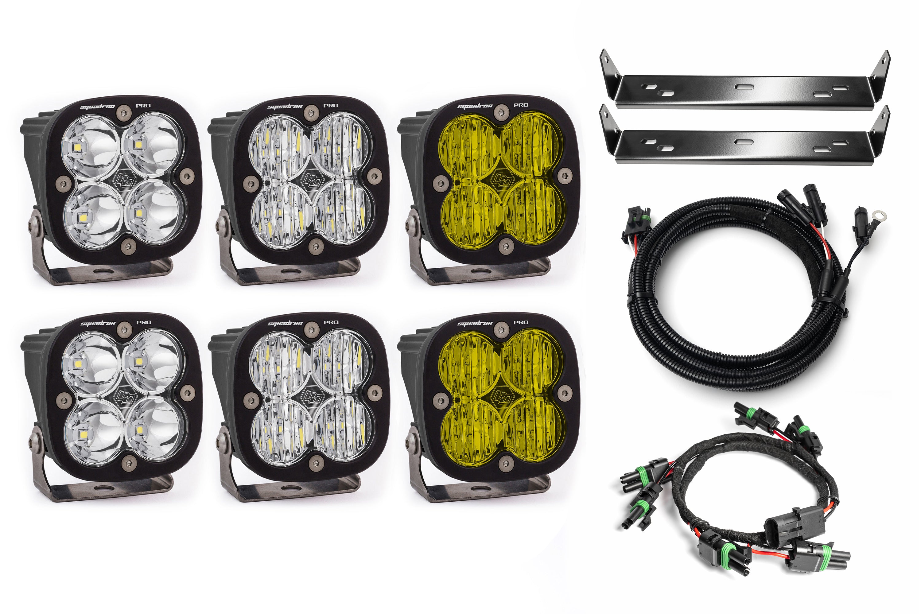 SPV Customizable - Baja Designs Squadron Sport & Pro Behind Grille Light Kit fit 21-On Ford Raptor