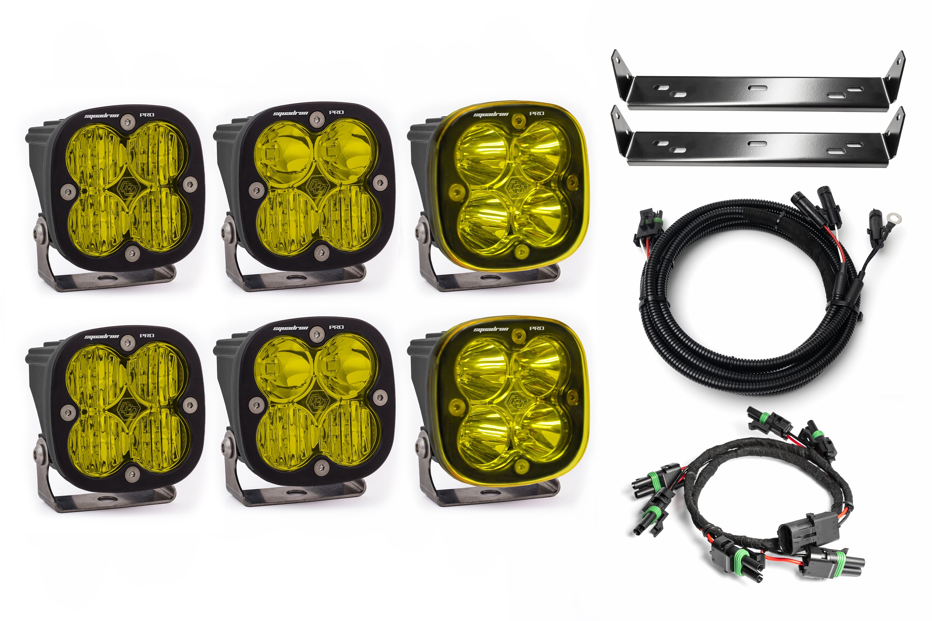 SPV Customizable - Baja Designs Squadron Sport & Pro Behind Grille Light Kit fit 21-On Ford Raptor