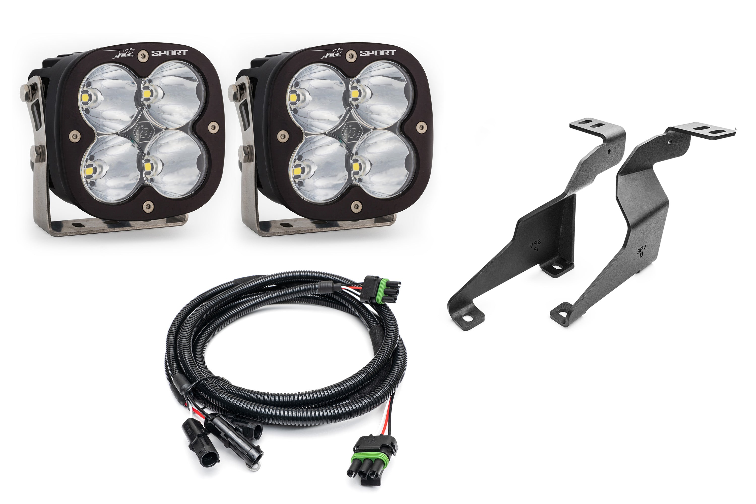 SPV Parts XL Series Baja Designs -  A - Pillar (Ditch) Light Kit for Ford 2021+ F-150, incl Raptor/Tremor