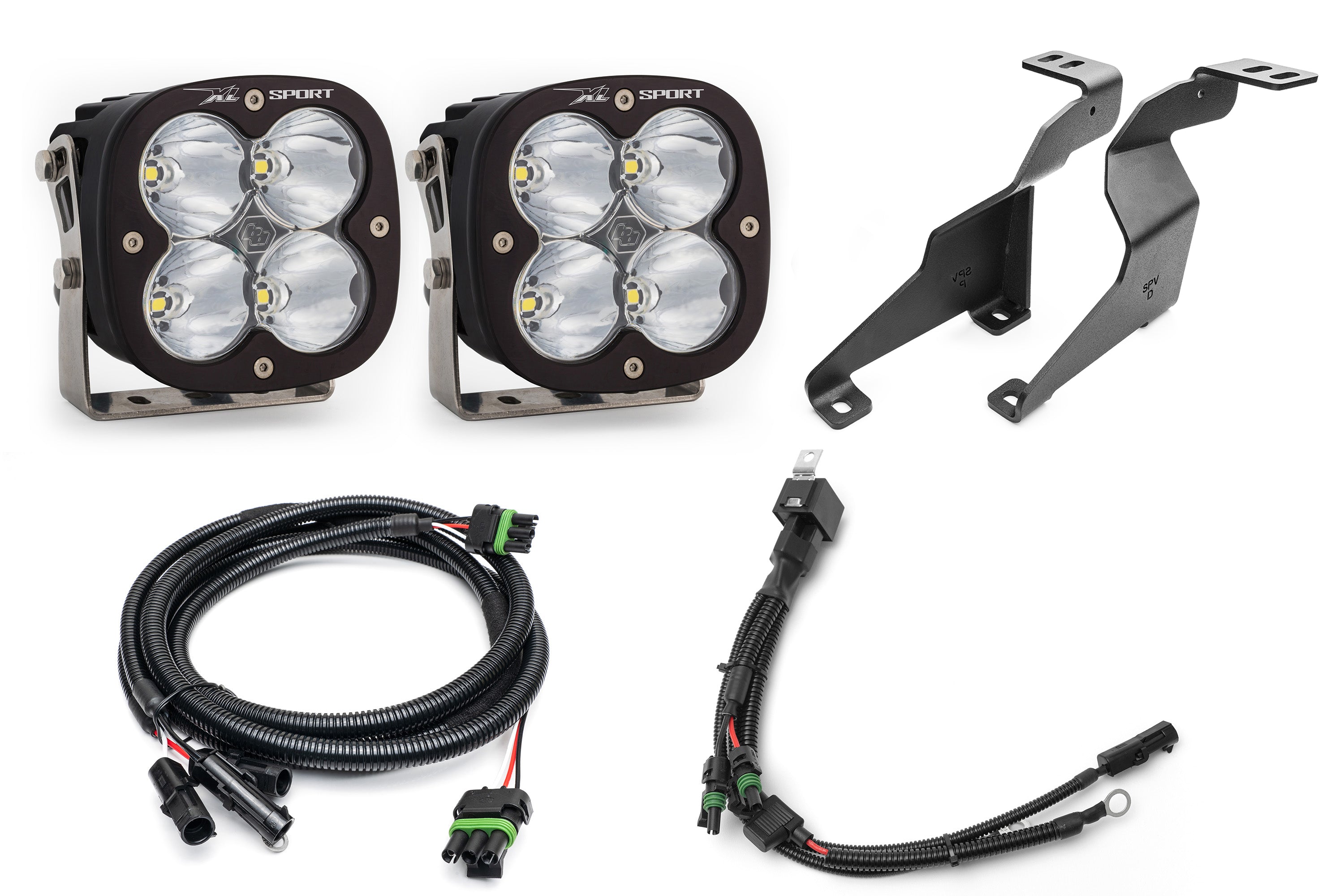 SPV Parts XL Series Baja Designs -  A - Pillar (Ditch) Light Kit for Ford 2021+ F-150, incl Raptor/Tremor