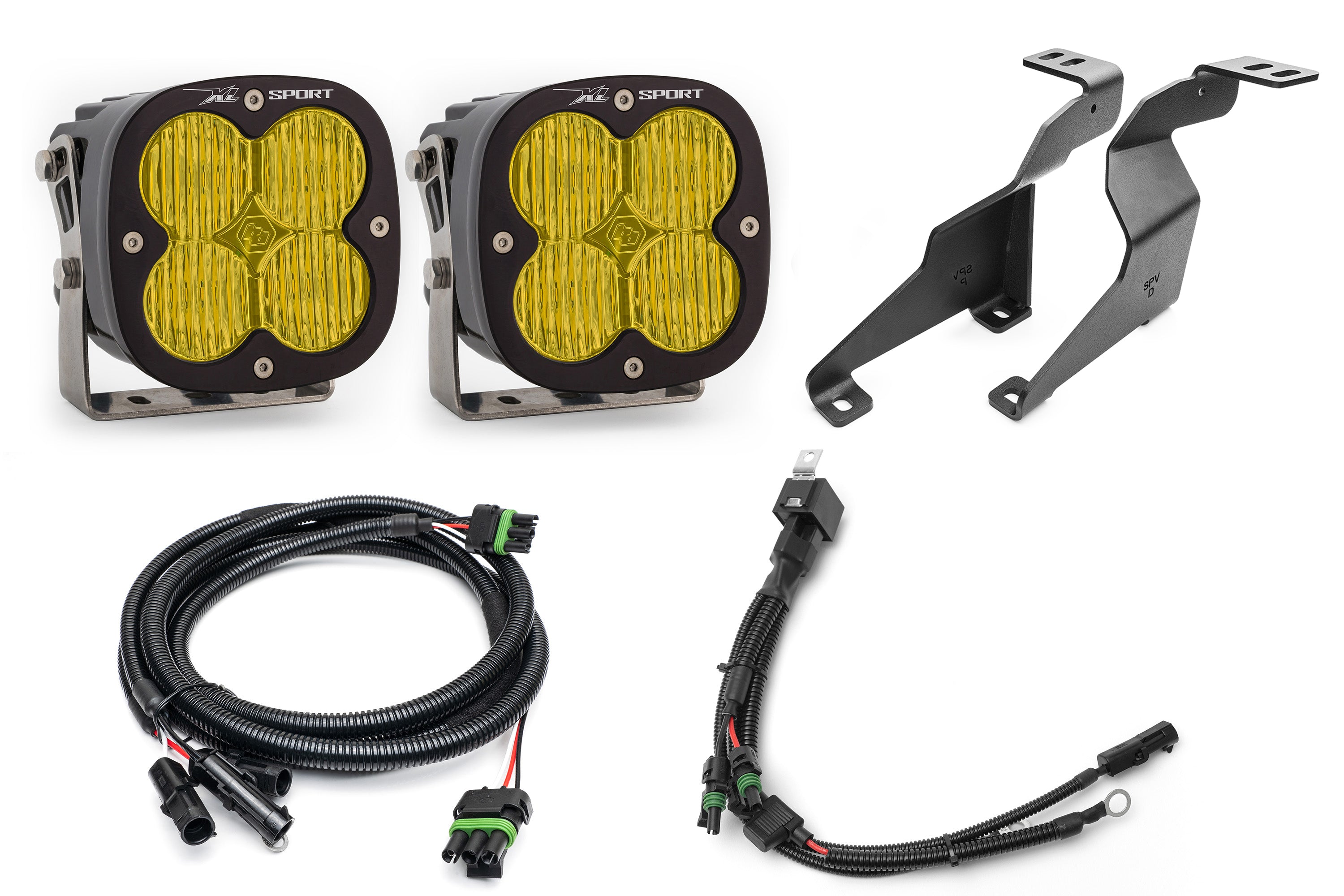 SPV Parts XL Series Baja Designs -  A - Pillar (Ditch) Light Kit for Ford 2021+ F-150, incl Raptor/Tremor