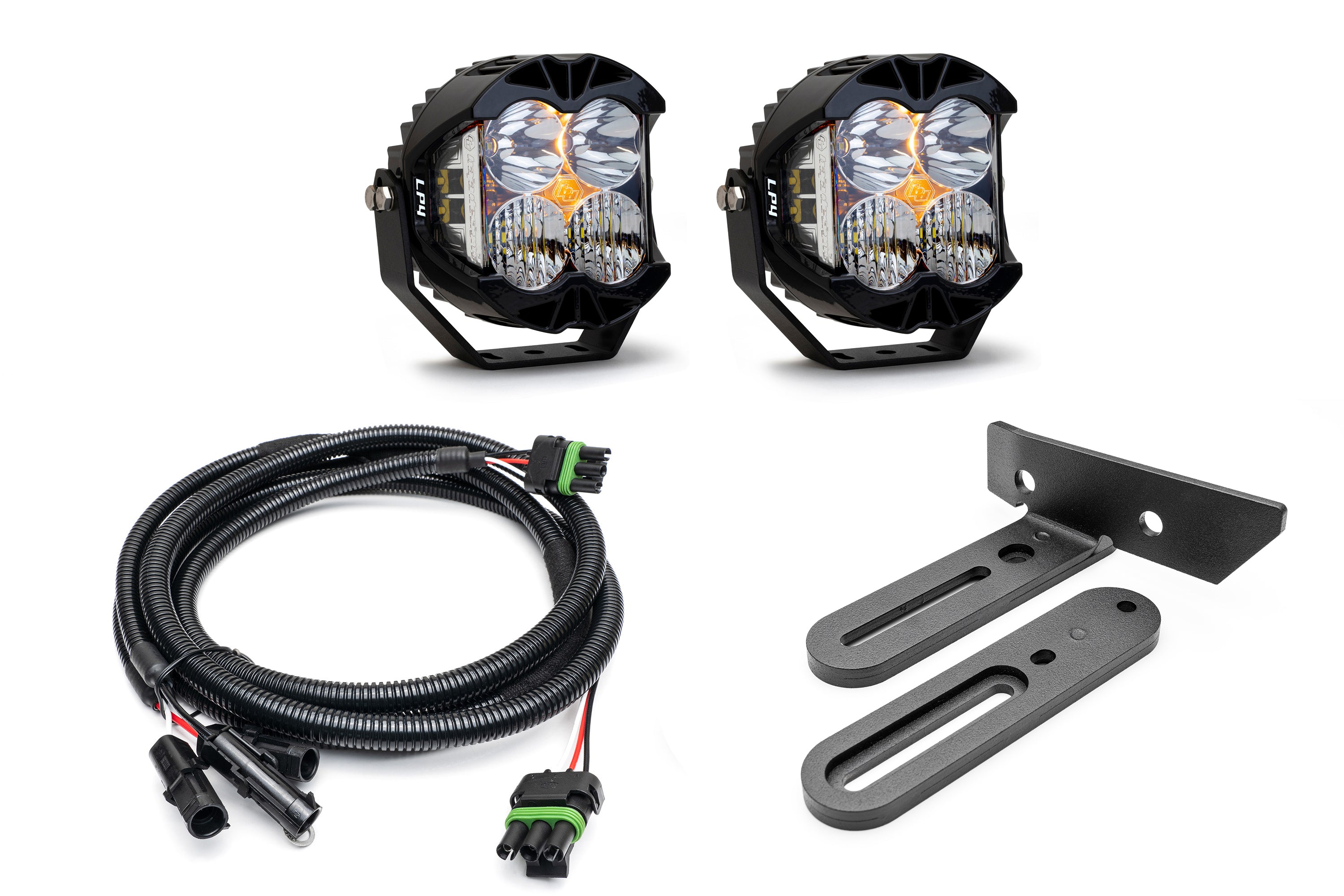 SPV Parts 2021-2025 Ford BRONCO (Including Everglades) Modular A-Pillar Light Kit with Baja Designs LP4's