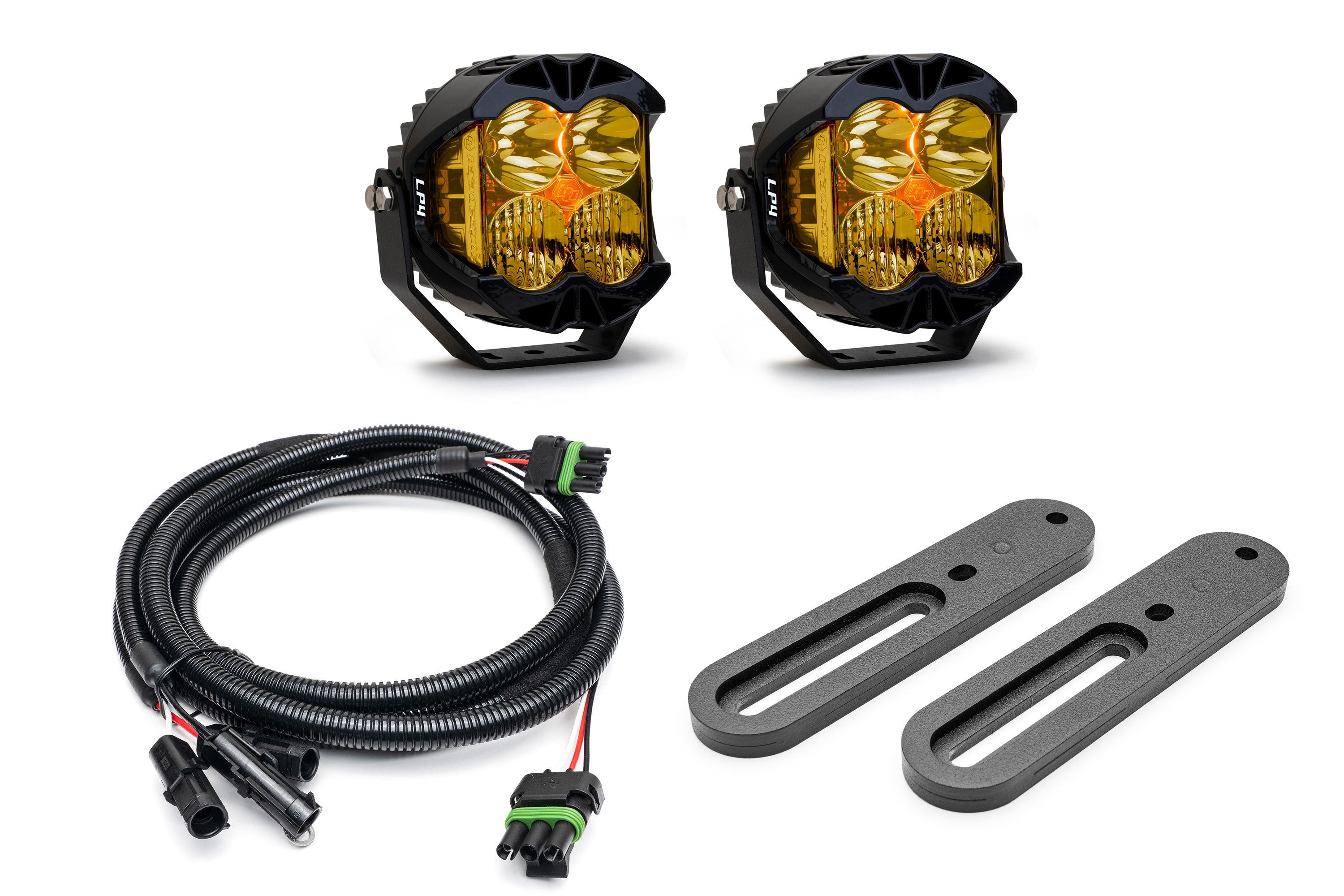 SPV Parts 2021-2024 Ford BRONCO (Including Everglades) Modular A-Pillar Light Kit with Baja Designs LP4's